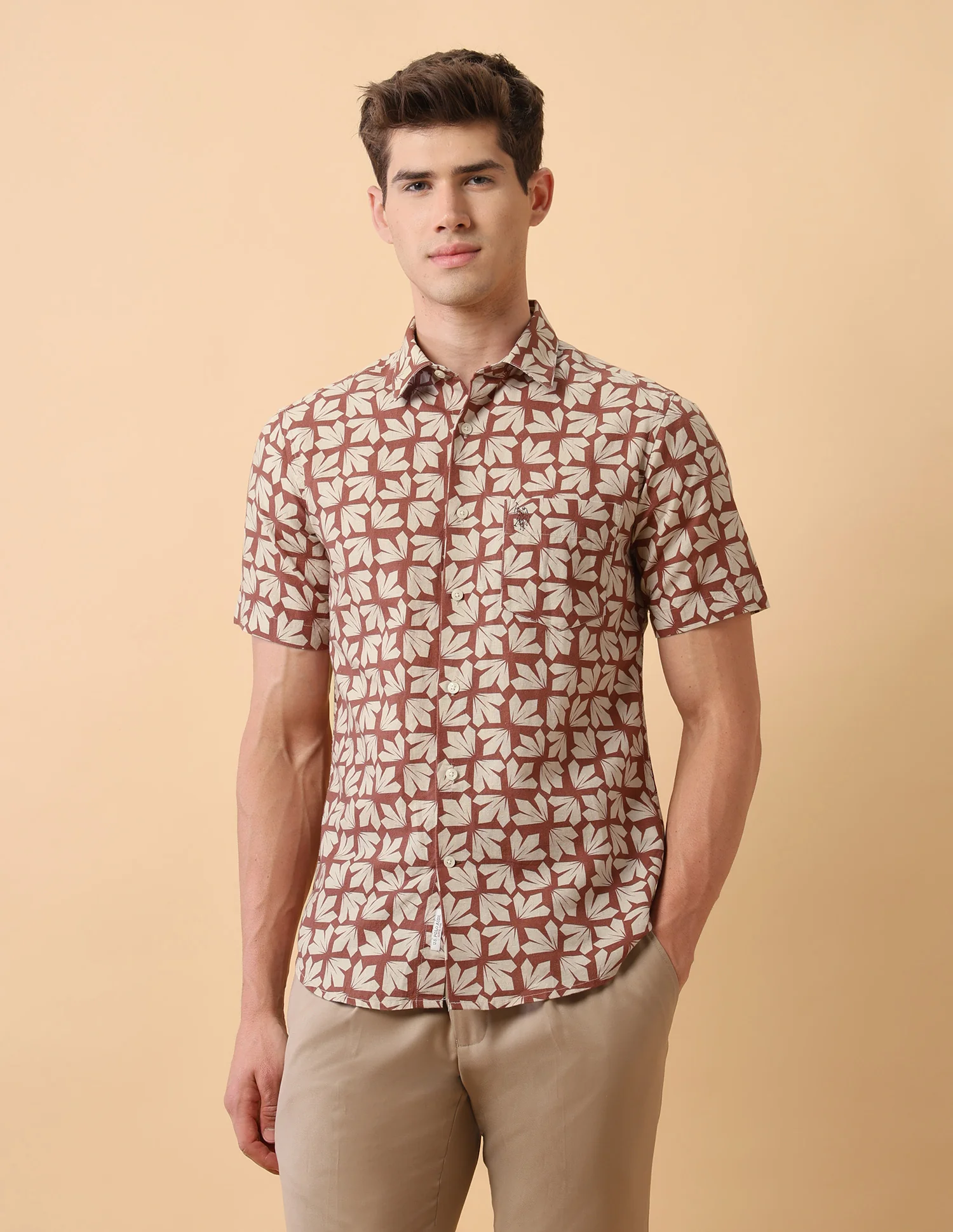 Pacho X Geometric Printed Tailored Fit Shirt - Image 6