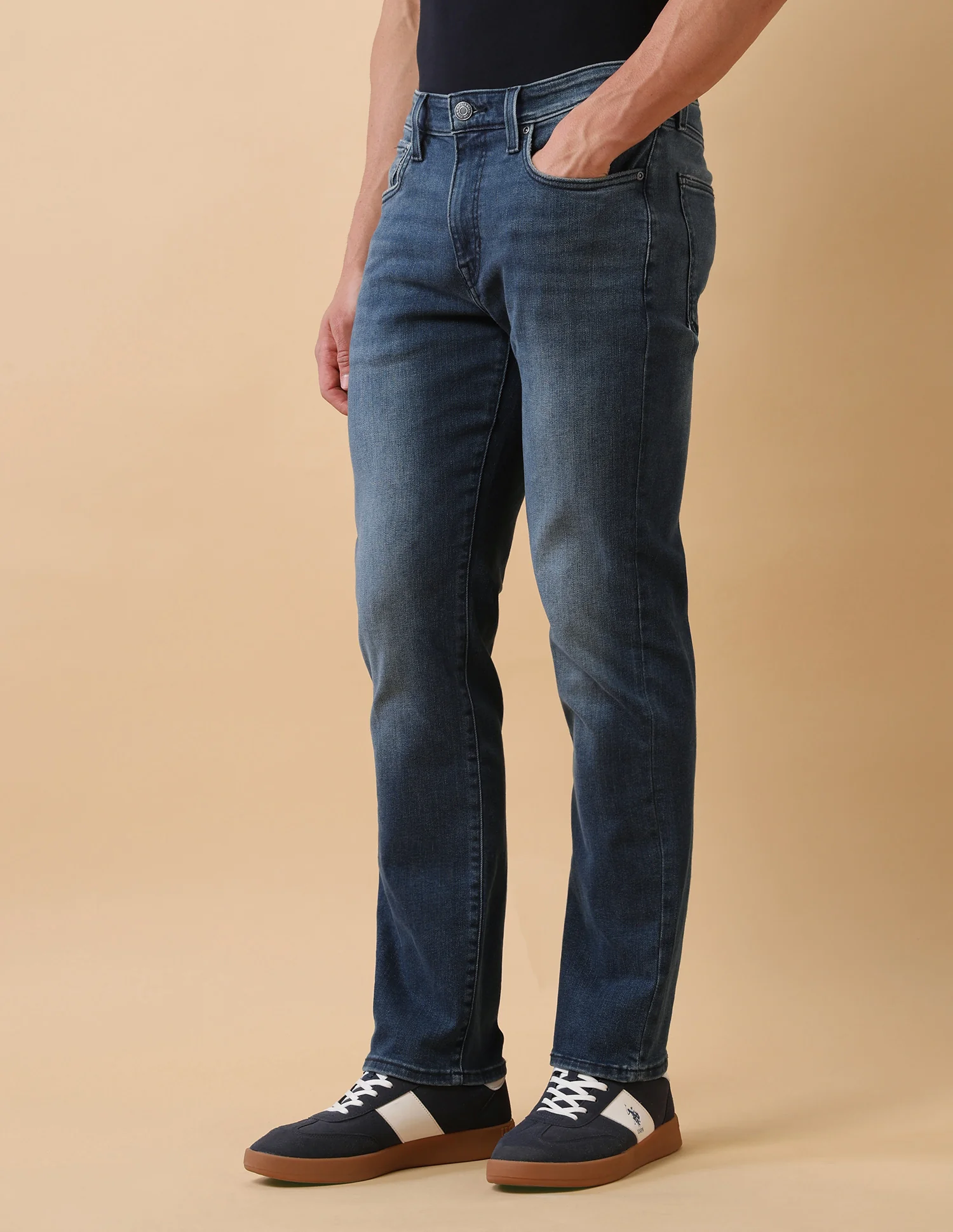 Pacho X Harold Slim Straight Fit Blue Jeans - Image 4