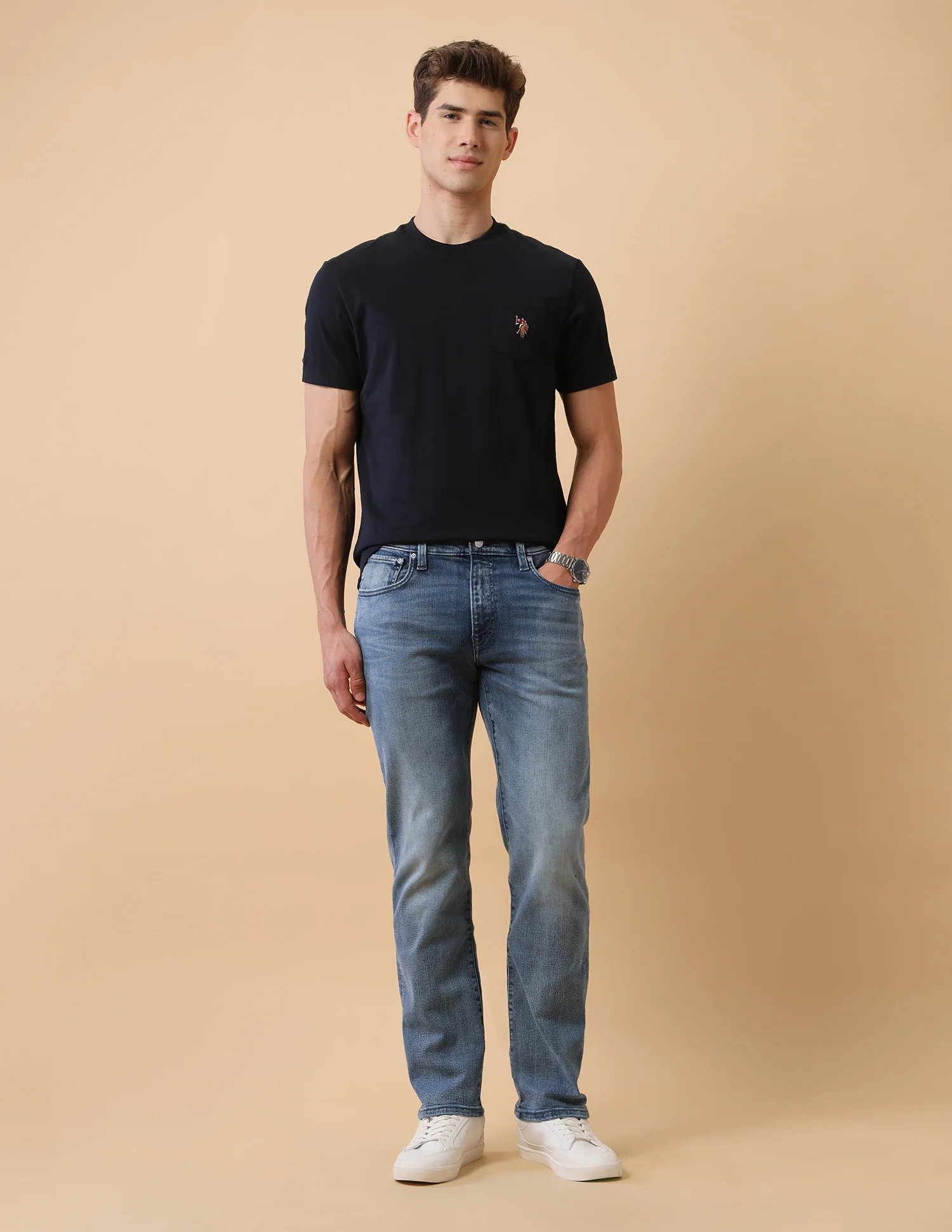 Pacho X Harold Slim Straight Fit Blue Jeans - Image 3