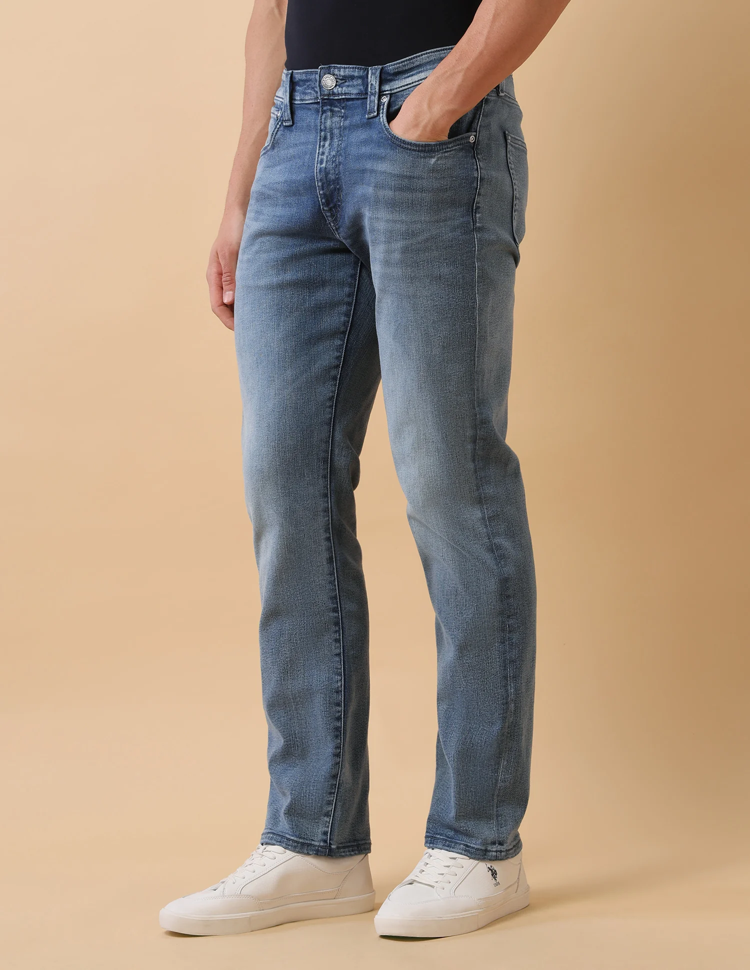 Pacho X Harold Slim Straight Fit Blue Jeans - Image 4