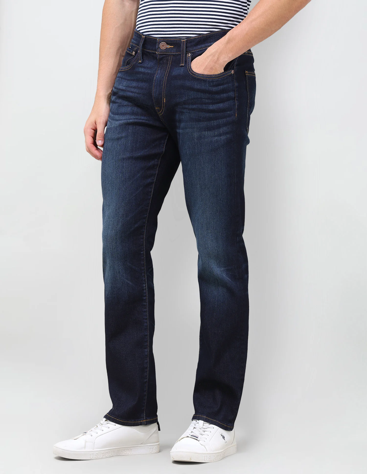 Pacho X Harold Slim Straight Fit Blue Jeans - Image 4