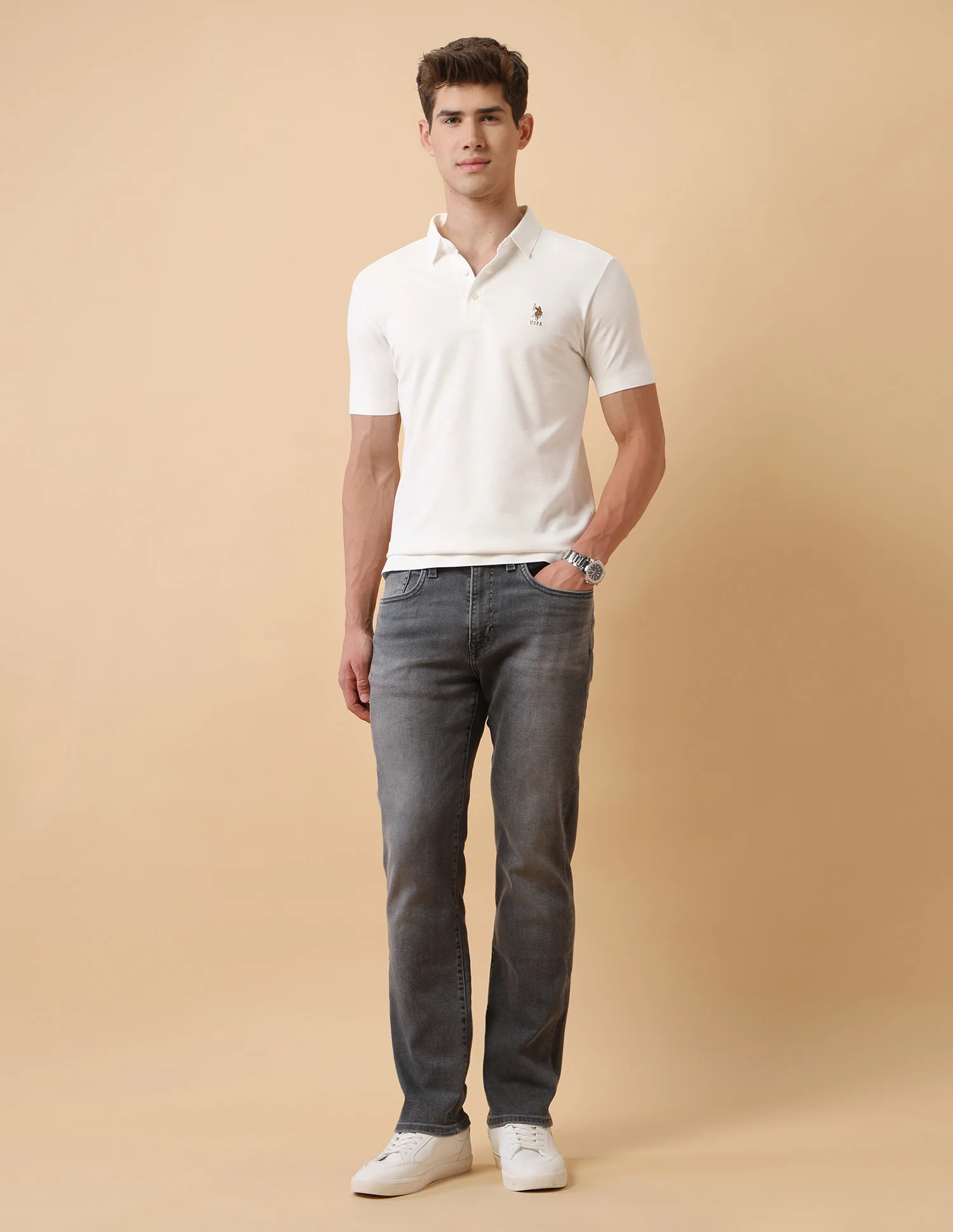 Pacho X Harold Slim Straight Fit Grey Jeans - Image 3