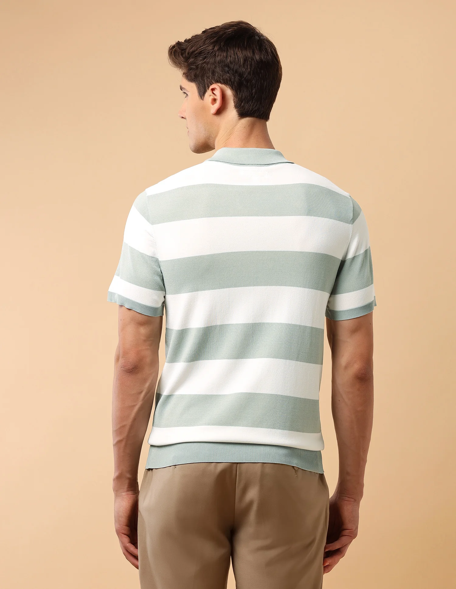 Pacho X Horizontal Striped Slim Fit Polo Shirt - Image 5
