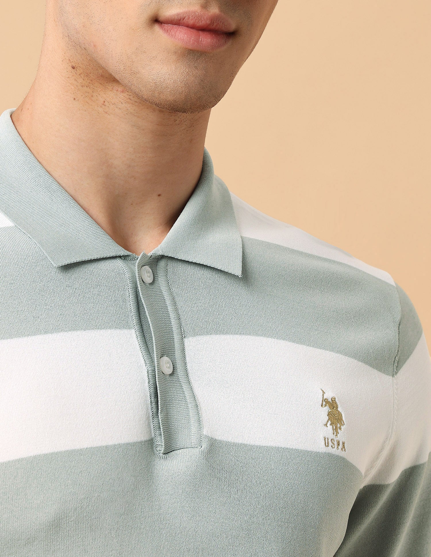 Pacho X Horizontal Striped Slim Fit Polo Shirt - Image 7