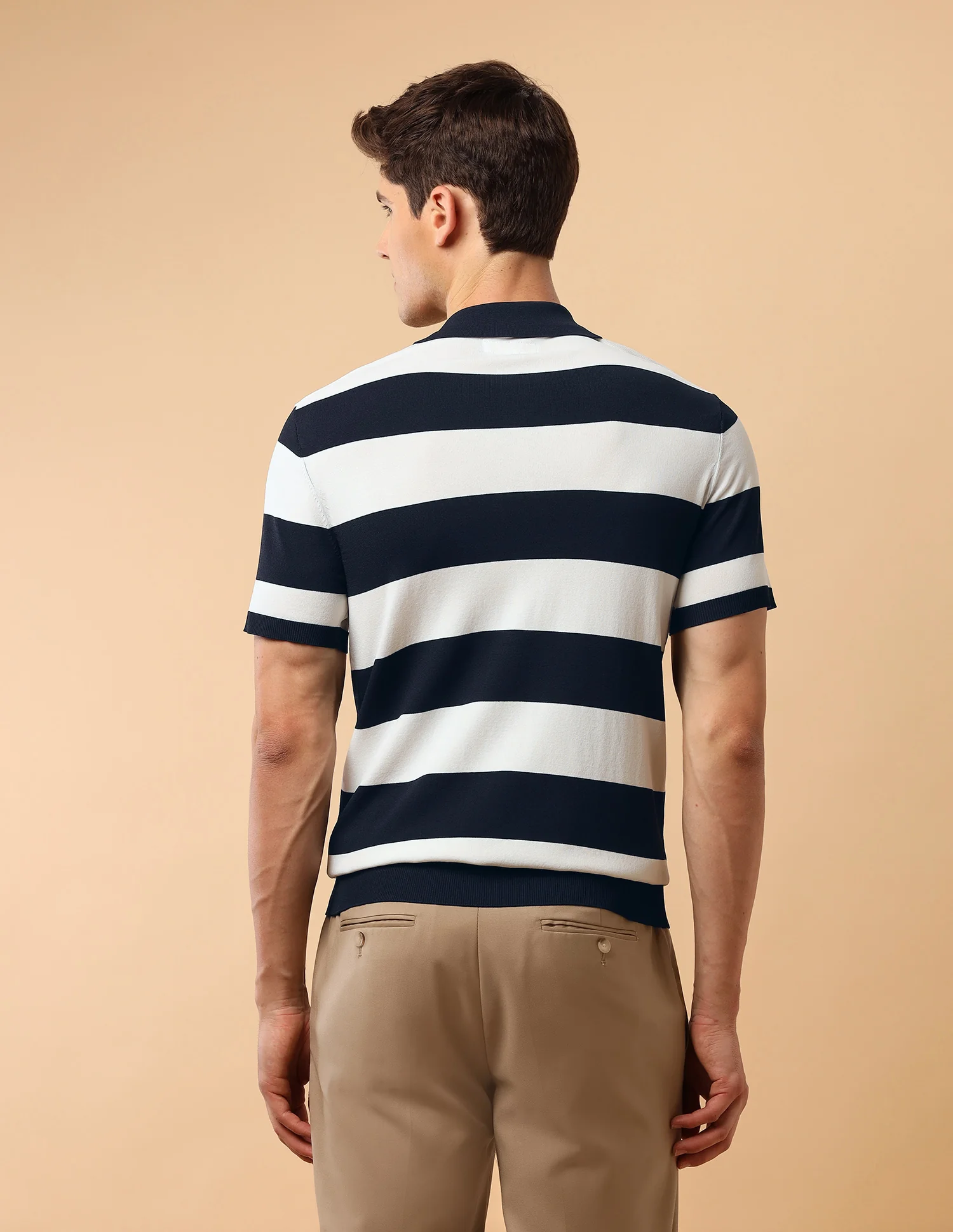 Pacho X Horizontal Striped Slim Fit Polo Shirt - Image 5
