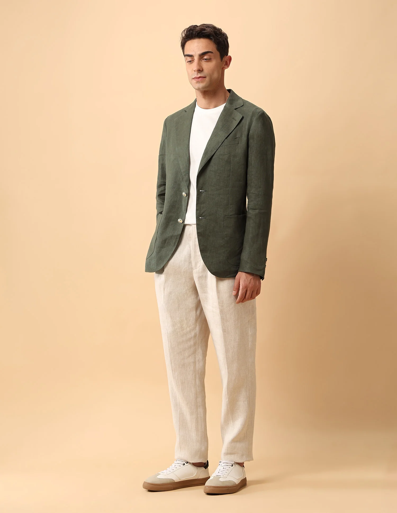 Pacho X Pure Linen Slim Fit Blazer - Image 3