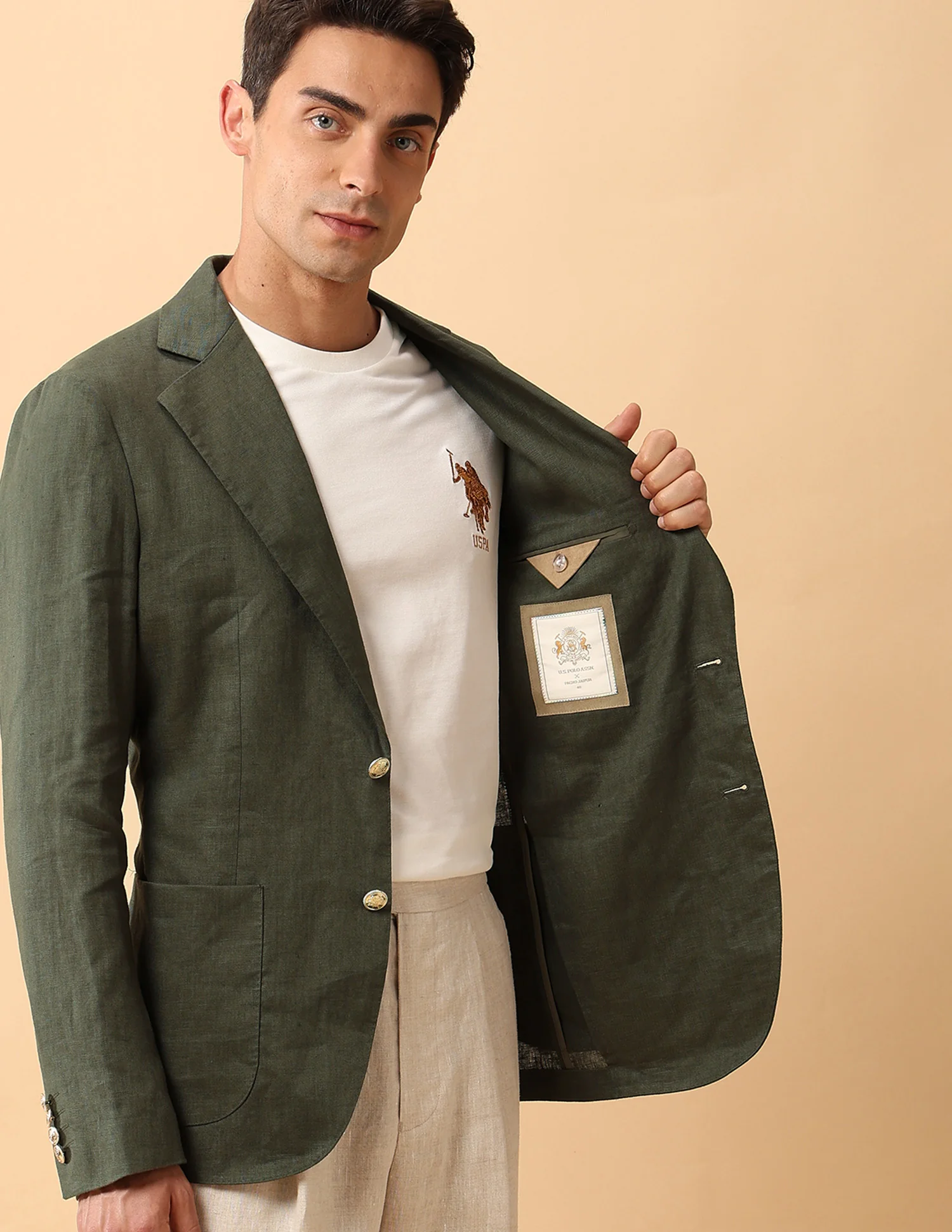 Pacho X Pure Linen Slim Fit Blazer - Image 8