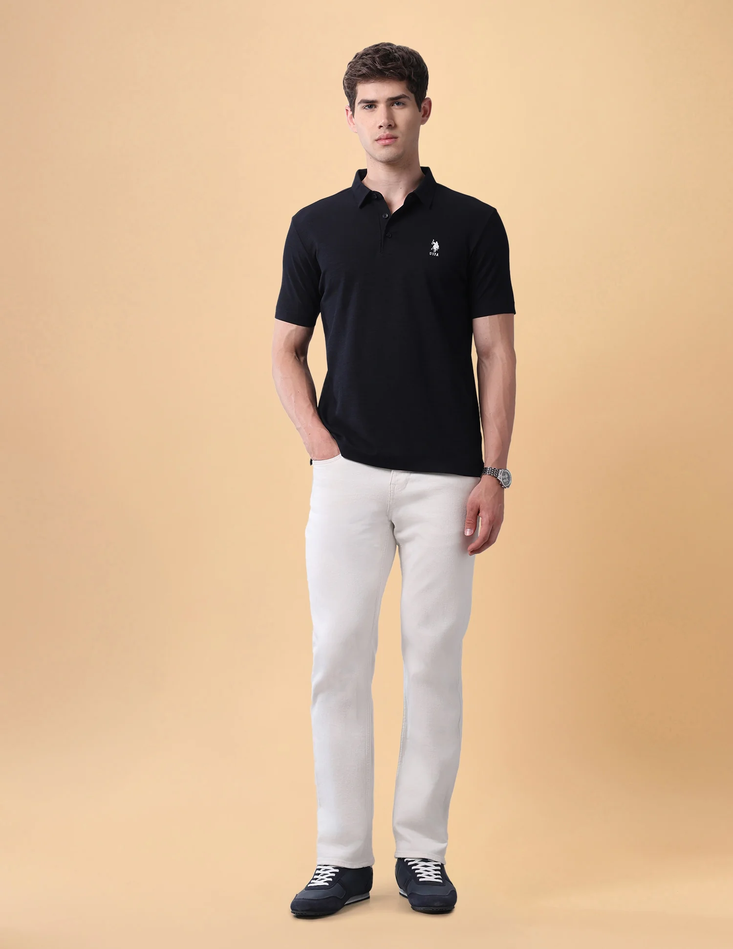 Pacho X Solid Slim Fit Polo Shirt - Image 3