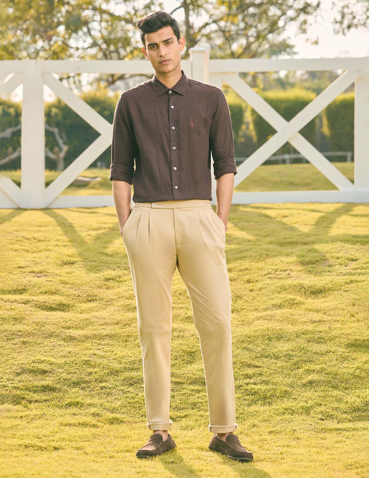 Pacho X Tailored Fit Pure Linen Shirt - Image 3
