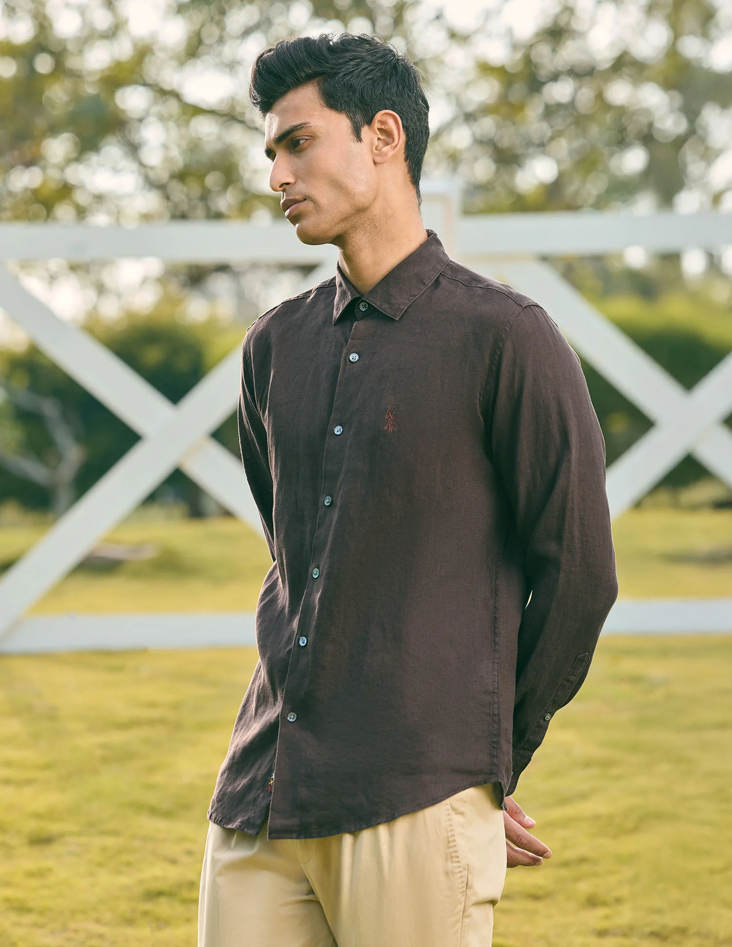 Pacho X Tailored Fit Pure Linen Shirt - Image 4