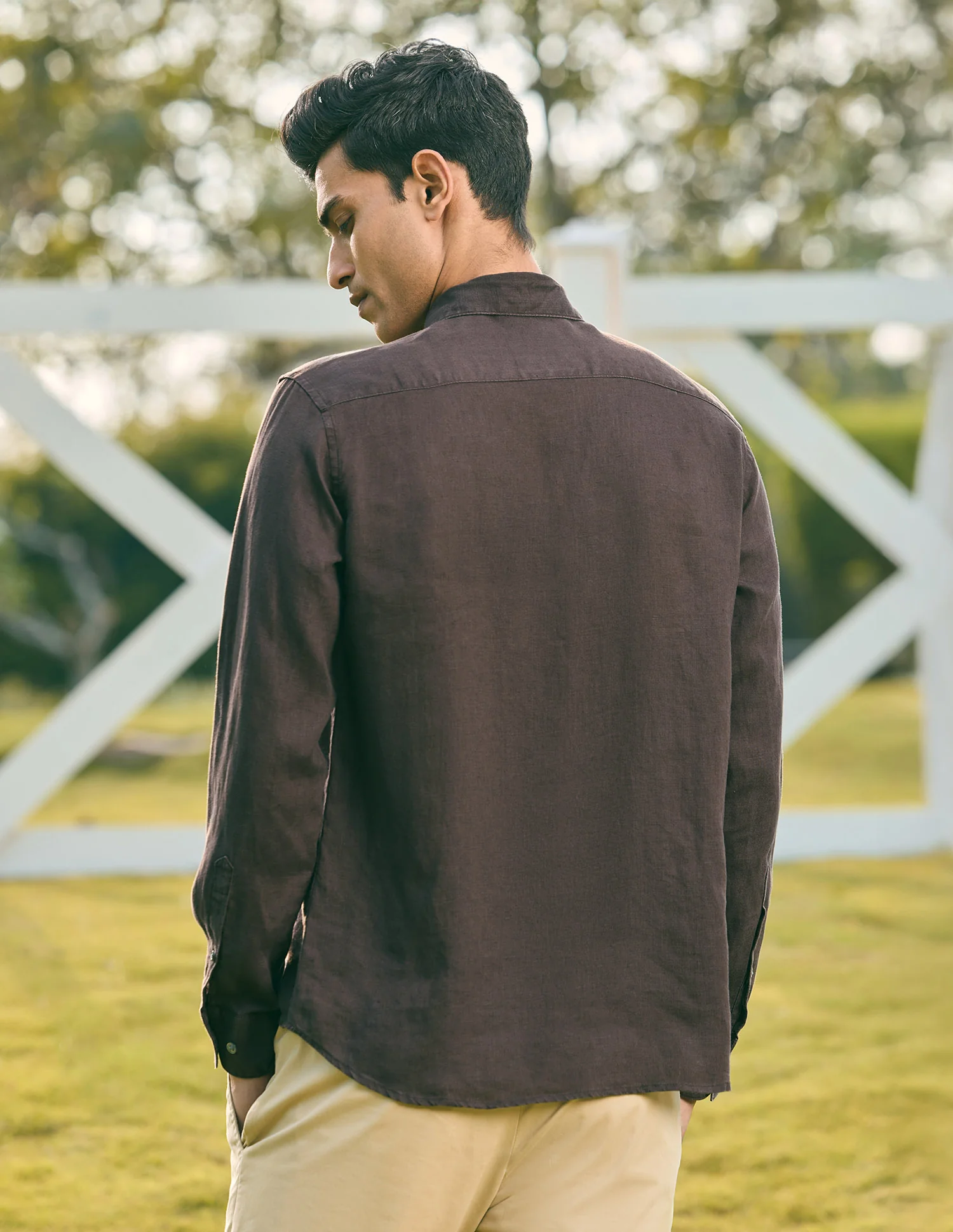 Pacho X Tailored Fit Pure Linen Shirt - Image 5
