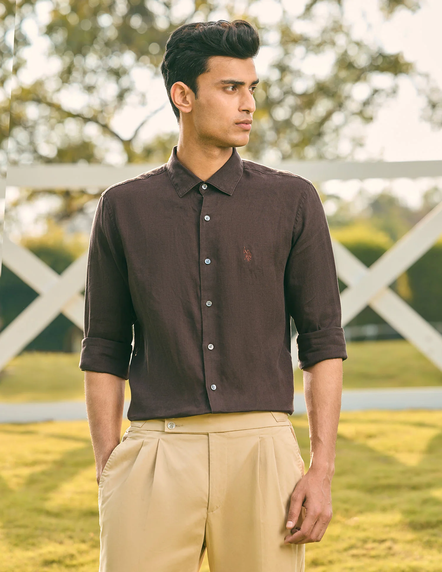 Pacho X Tailored Fit Pure Linen Shirt - Image 6