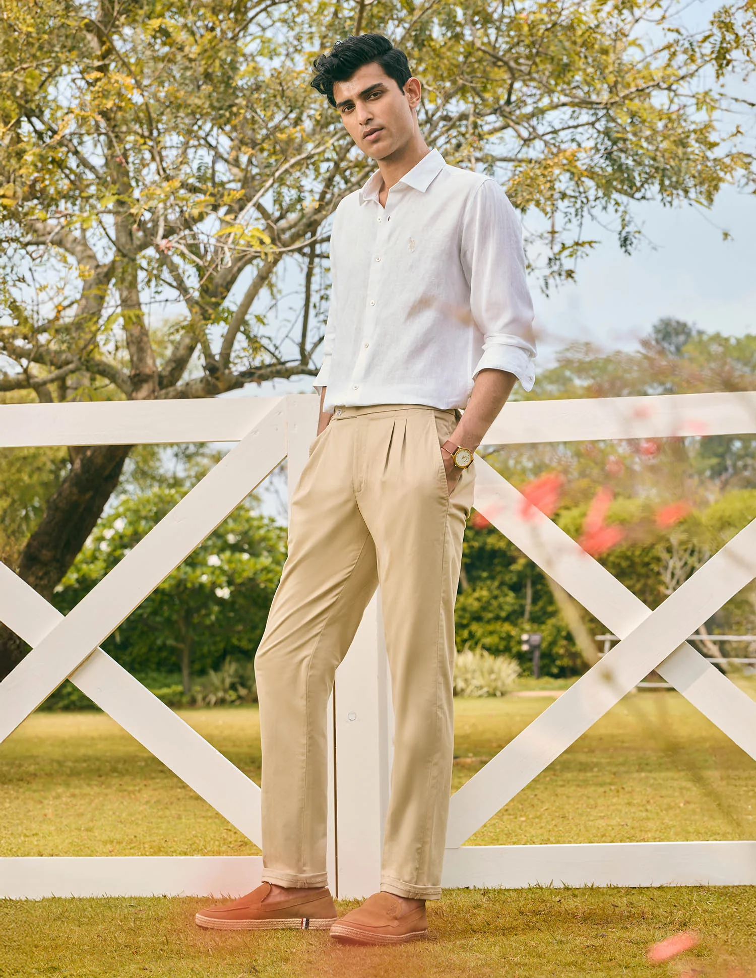 Pacho X Tailored Fit Pure Linen Shirt - Image 3