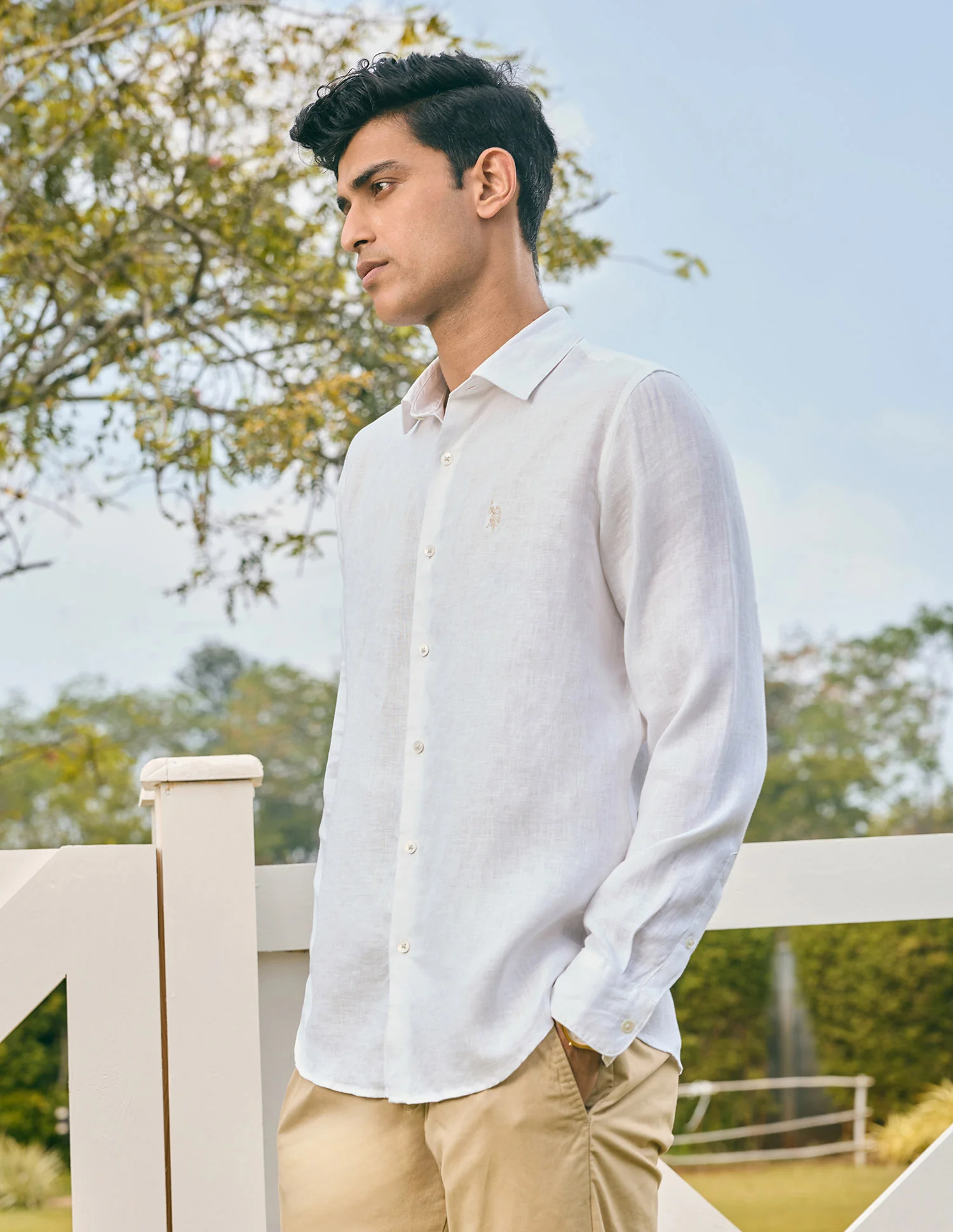Pacho X Tailored Fit Pure Linen Shirt - Image 4