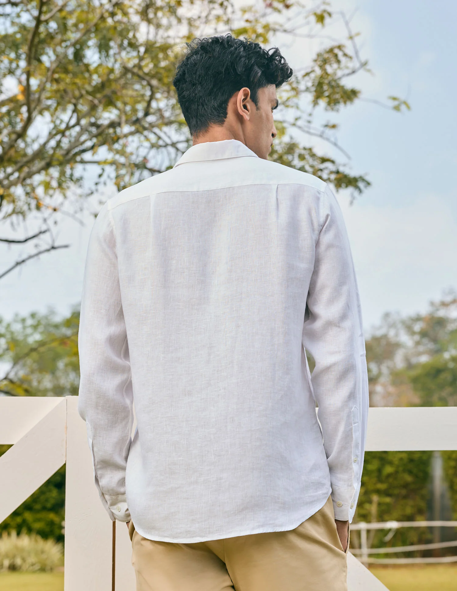 Pacho X Tailored Fit Pure Linen Shirt - Image 5