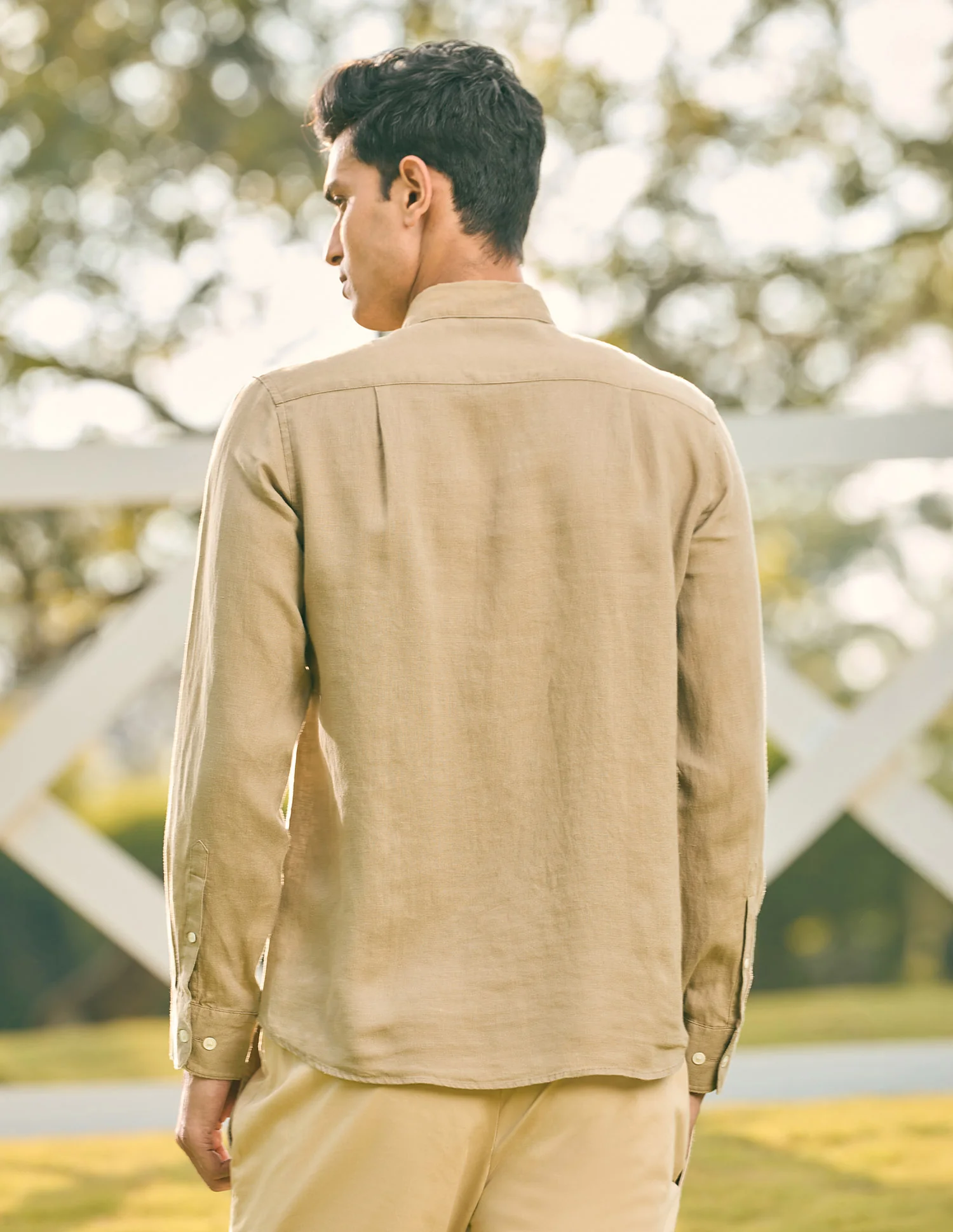 Pacho X Tailored Fit Pure Linen Shirt - Image 5