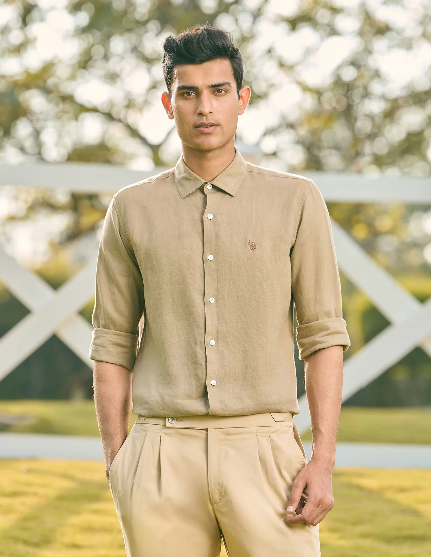 Pacho X Tailored Fit Pure Linen Shirt - Image 6
