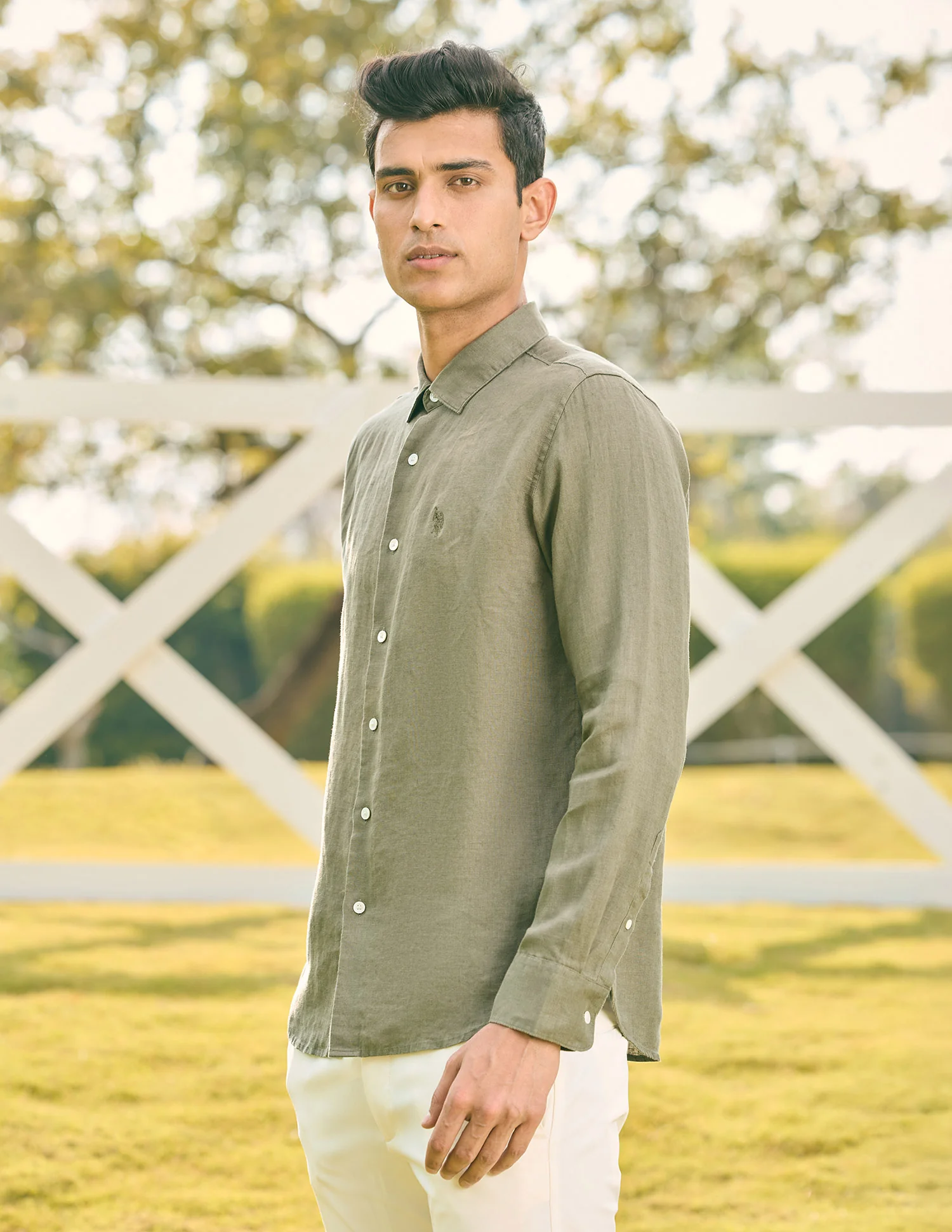 Pacho X Tailored Fit Pure Linen Shirt - Image 4