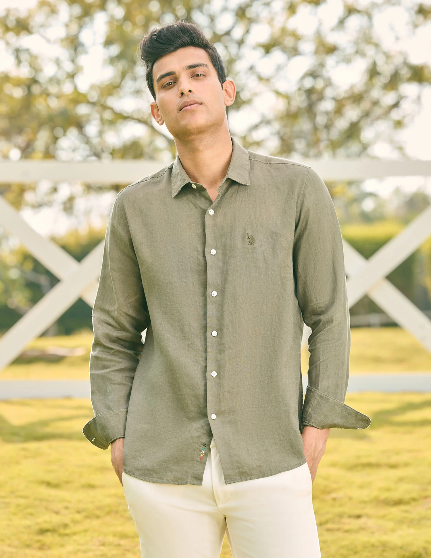 Pacho X Tailored Fit Pure Linen Shirt - Image 6