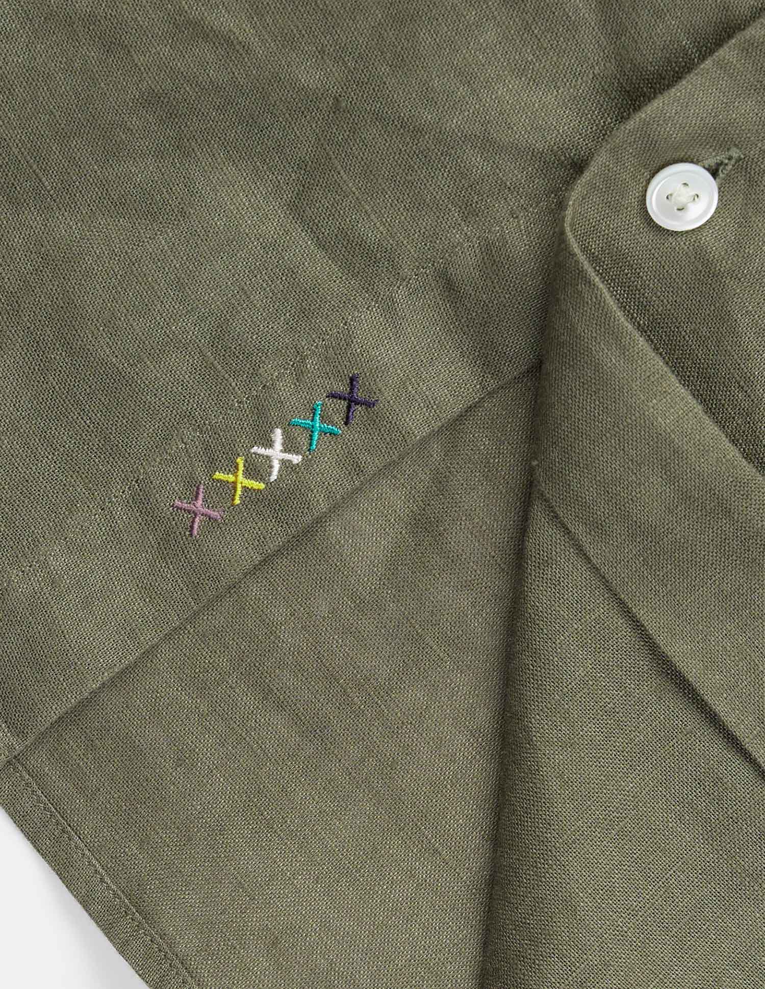 Pacho X Tailored Fit Pure Linen Shirt - Image 8
