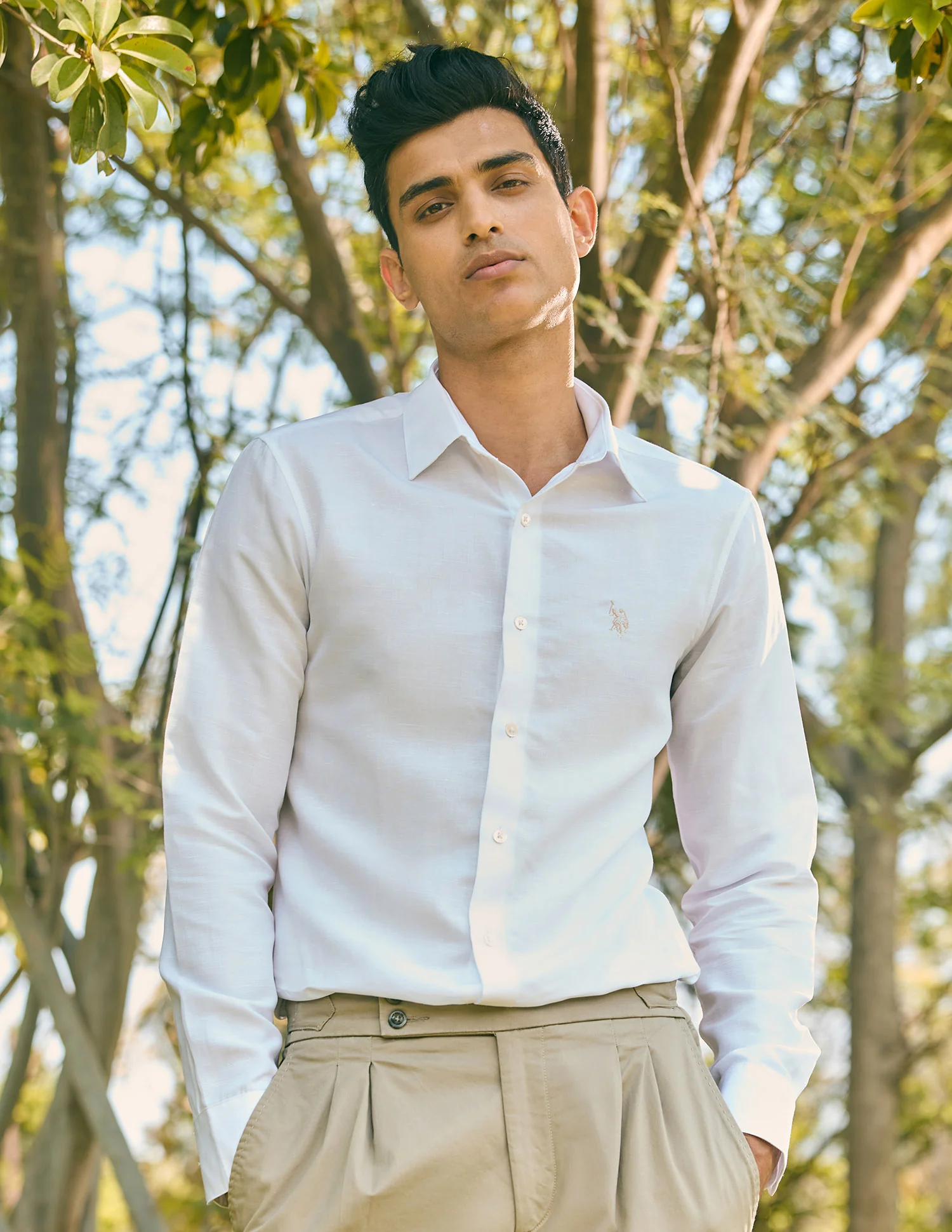 Pacho X Tailored Fit Solid Shirt