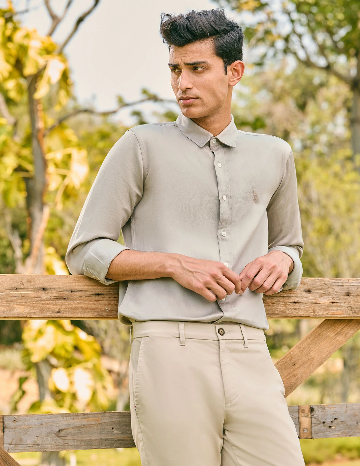 Pacho X Tailored Fit Twill Shirt