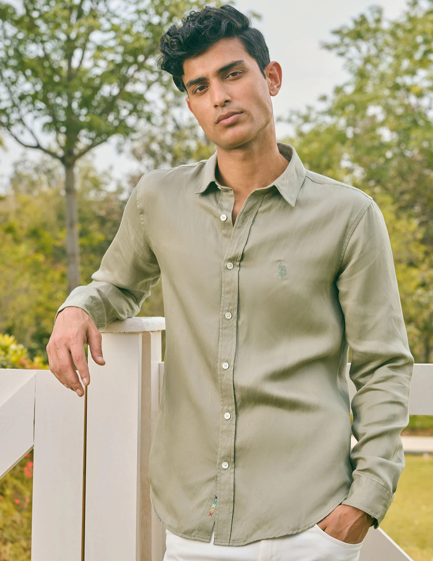 Pacho X Tailored Fit Twill Shirt