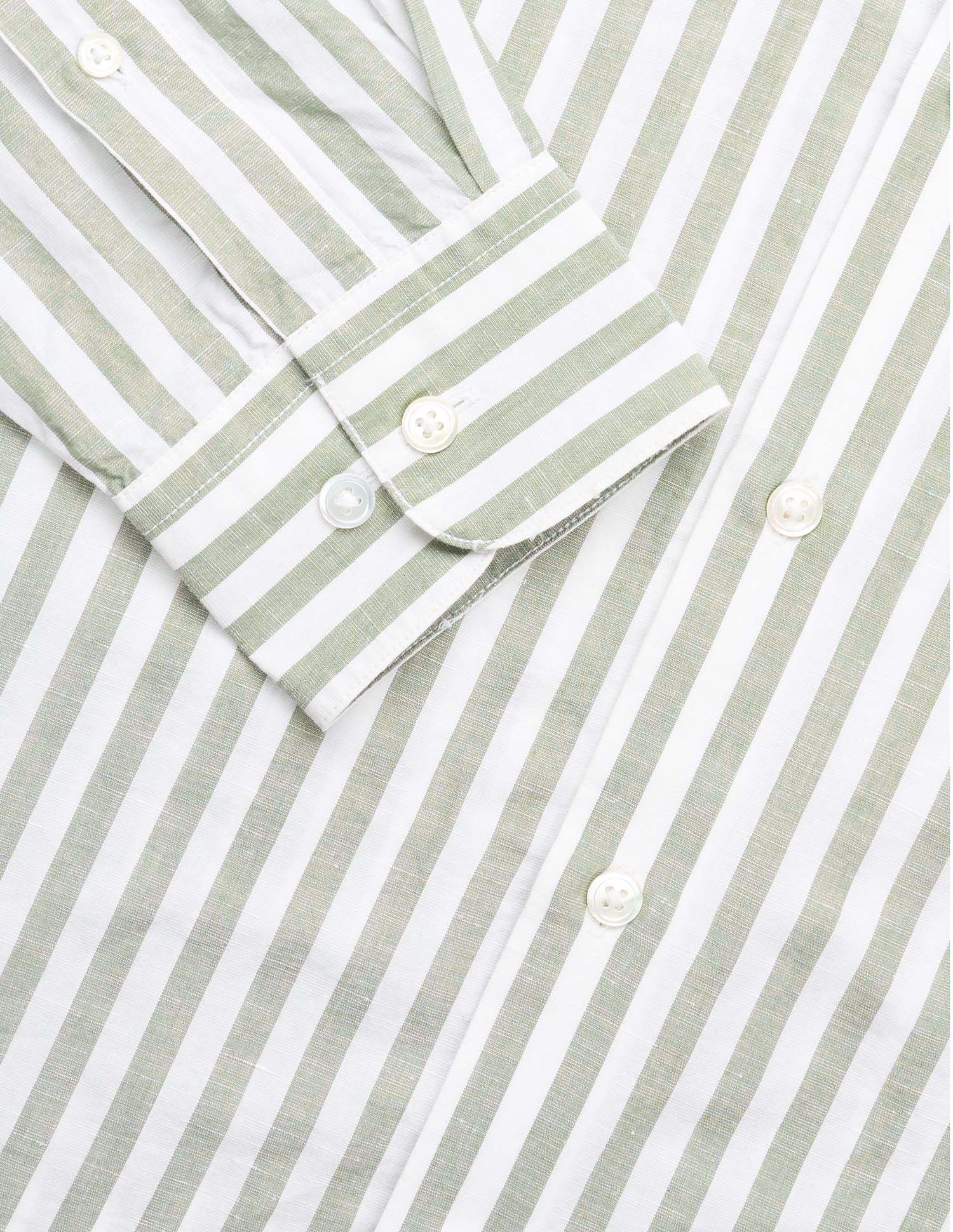 Pacho X Vertical Stripe Cotton Linen Shirt - Image 8