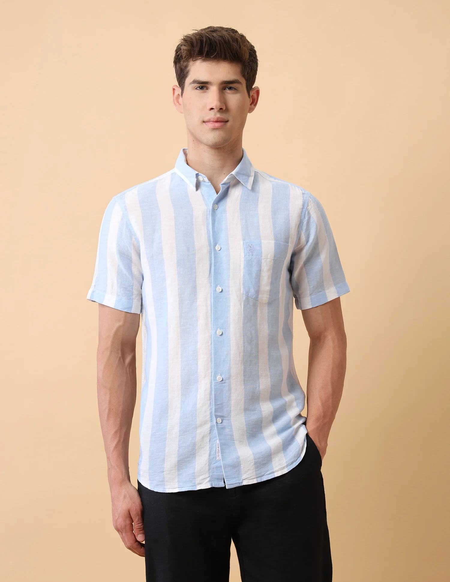 Pacho X Vertical Striped Regular Fit Shirt - Image 6