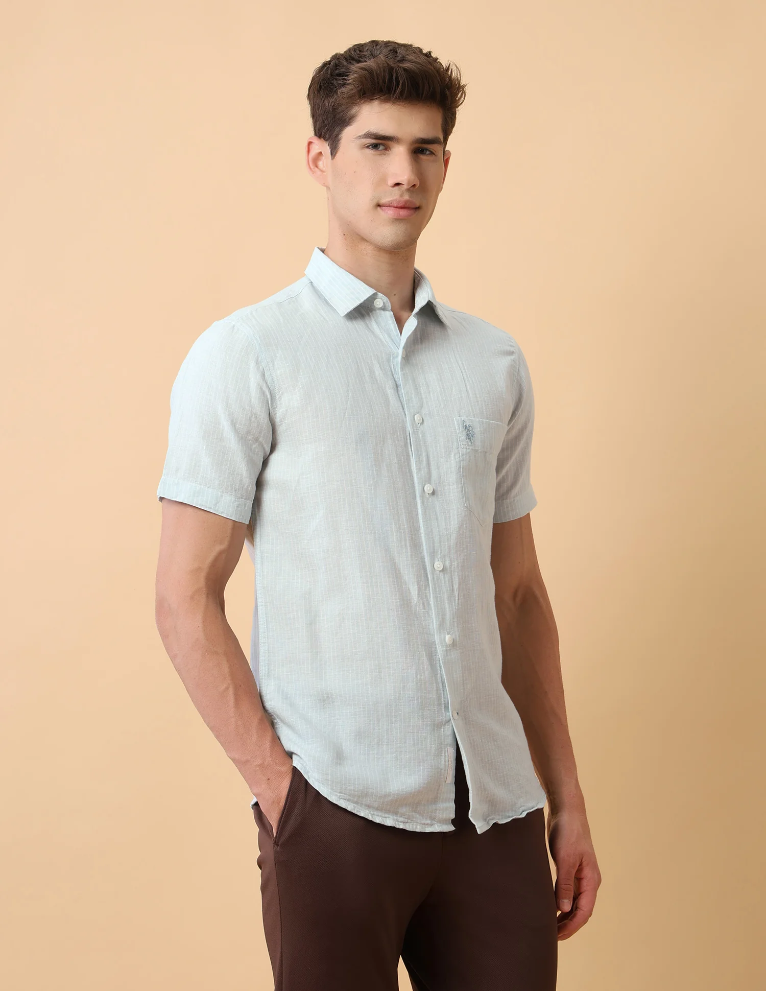 Pacho X Vertical Striped Regular Fit Shirt - Image 4