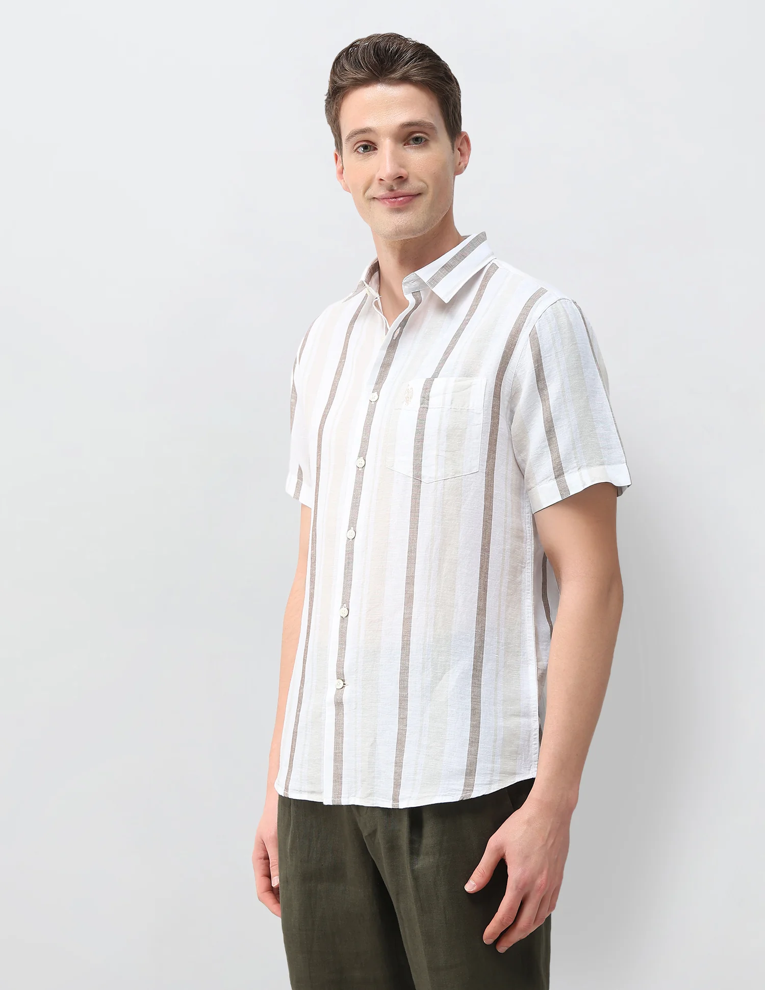 Pacho X Vertical Striped Regular Fit Shirt - Image 4