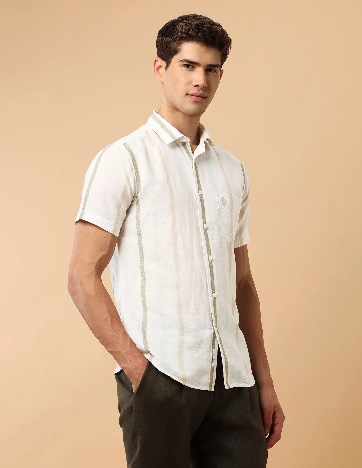 Pacho X Vertical Striped Regular Fit Shirt - Image 4