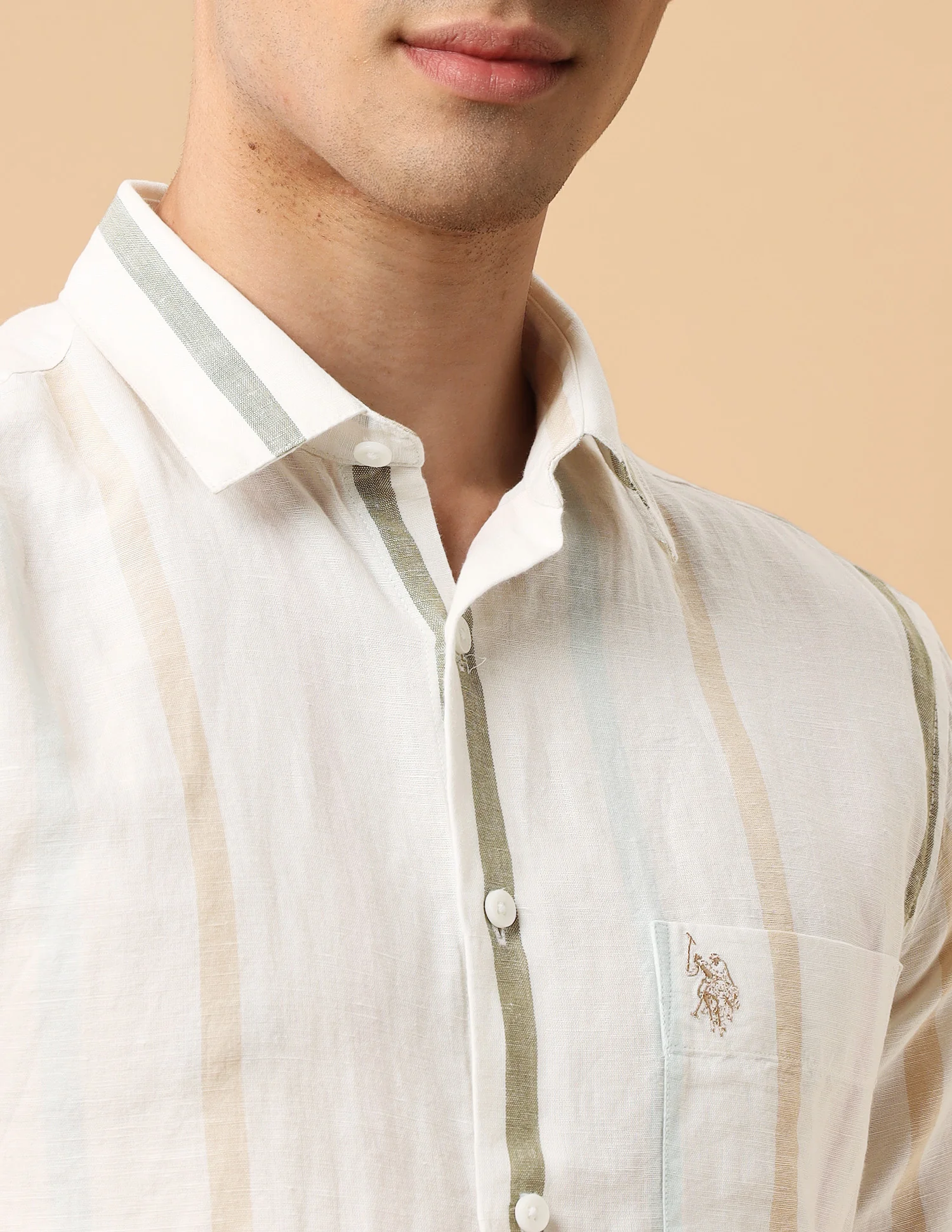 Pacho X Vertical Striped Regular Fit Shirt - Image 7
