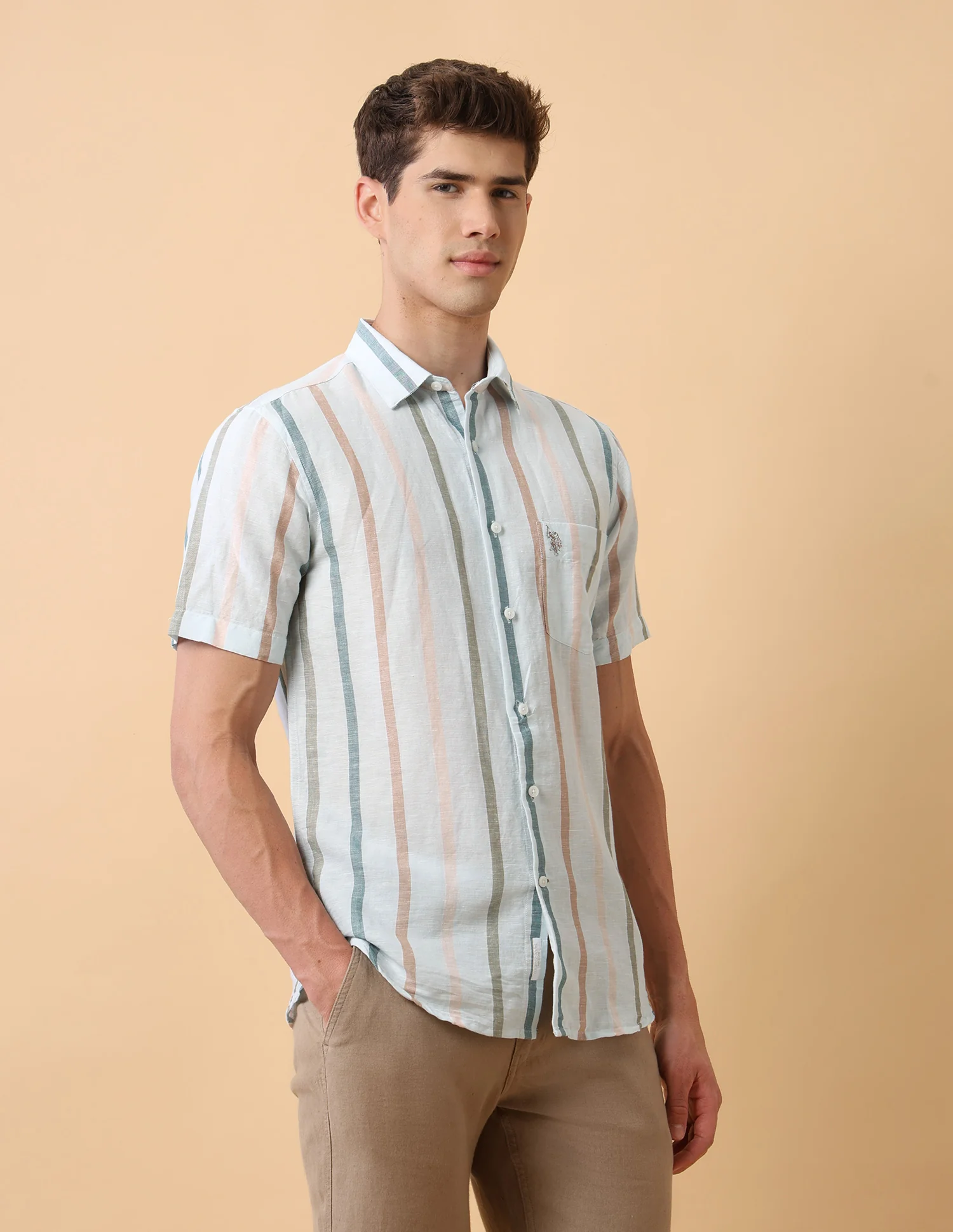 Pacho X Vertical Striped Regular Fit Shirt - Image 4