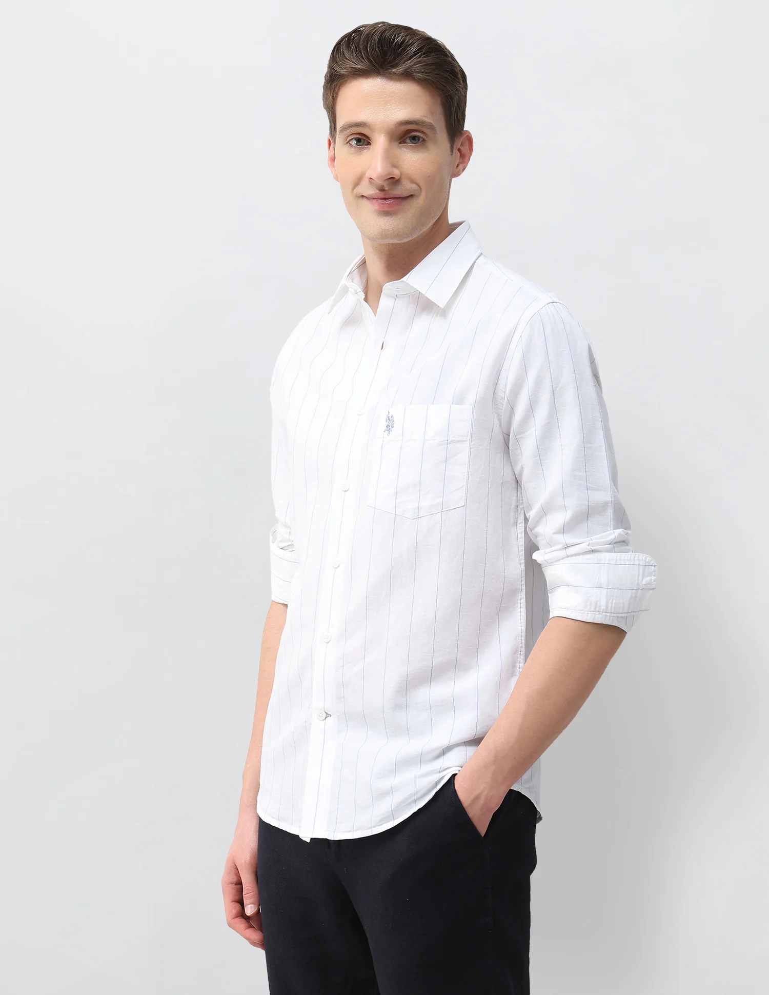 Pacho X Vertical Striped Regular Fit Shirt - Image 4