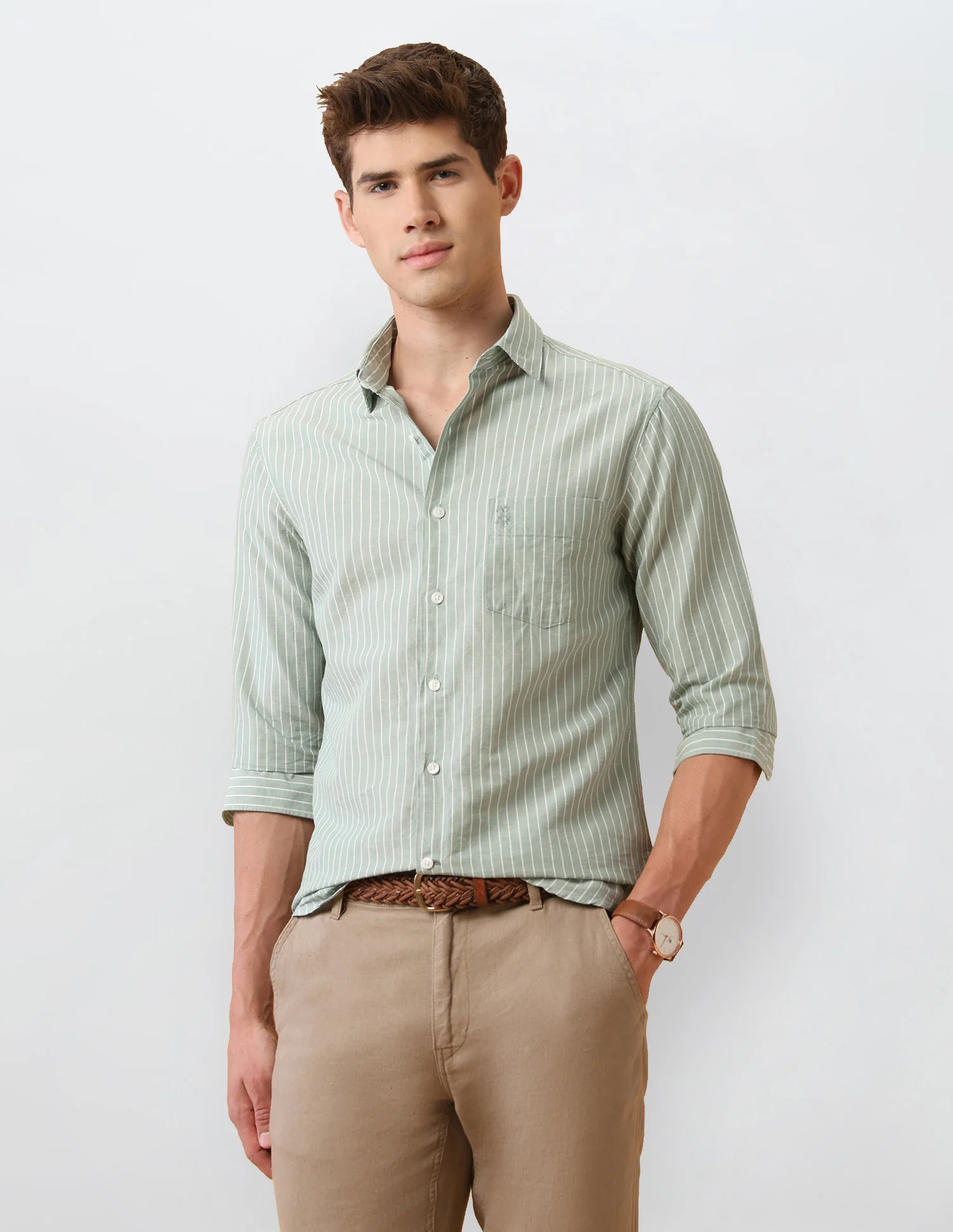Pacho X Vertical Striped Regular Fit Shirt