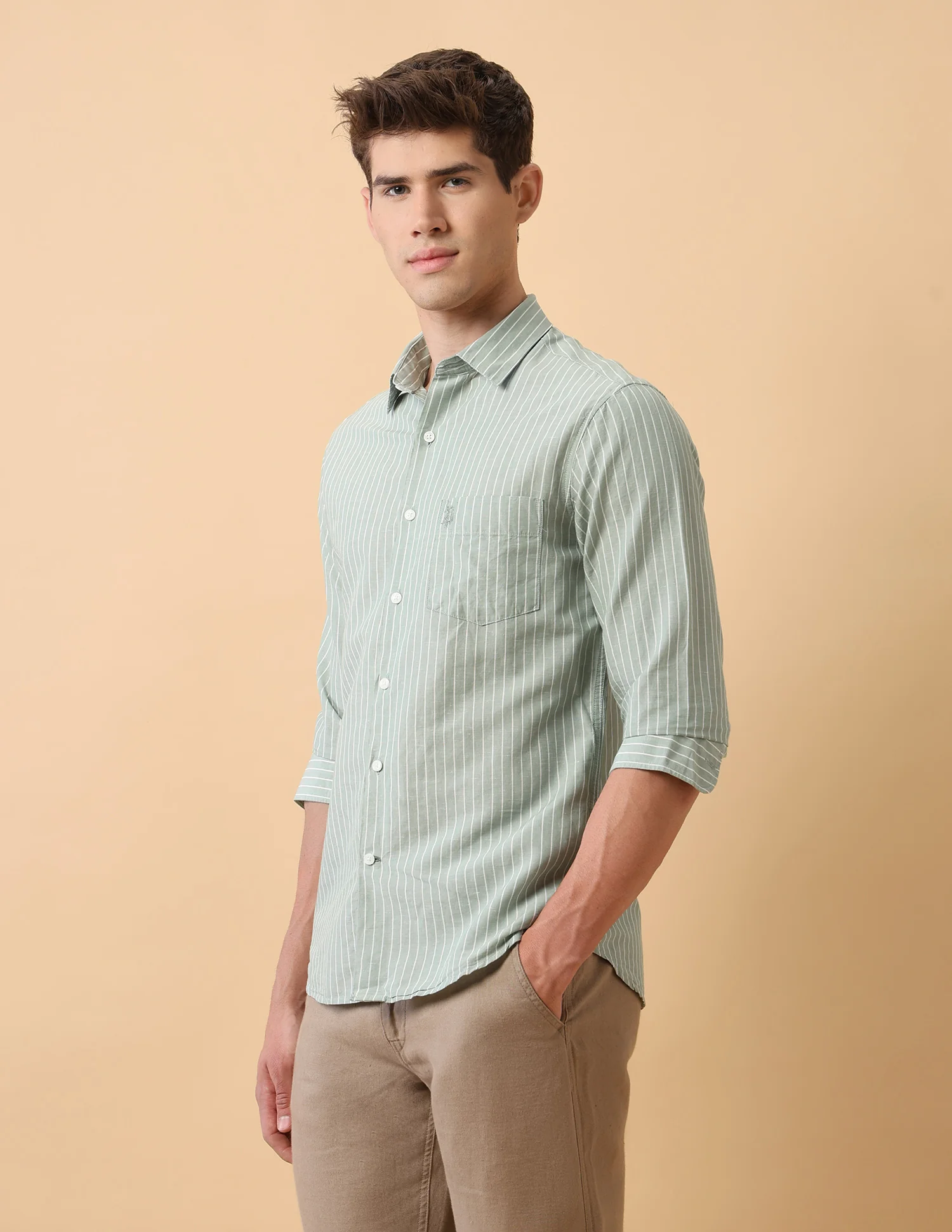 Pacho X Vertical Striped Regular Fit Shirt - Image 4