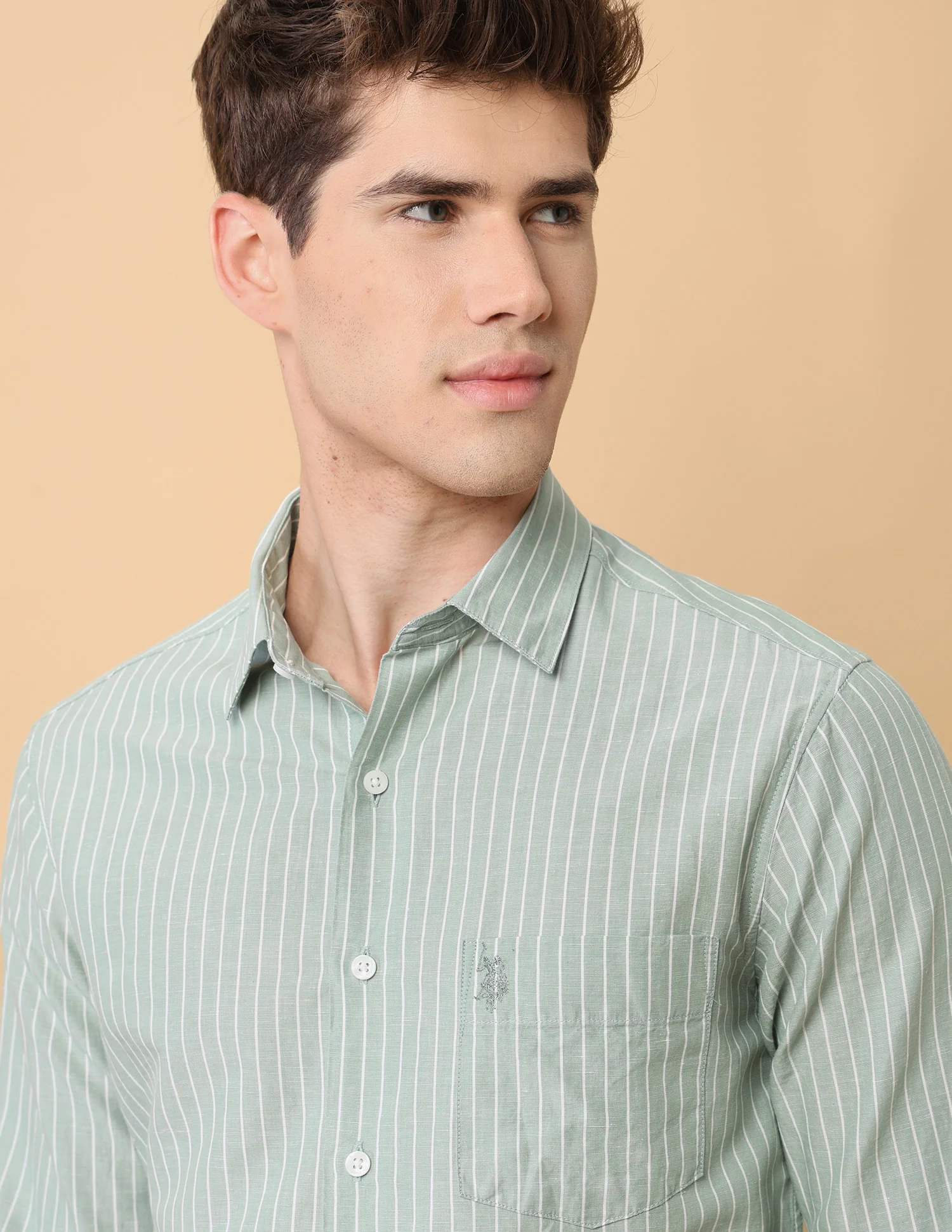 Pacho X Vertical Striped Regular Fit Shirt - Image 7