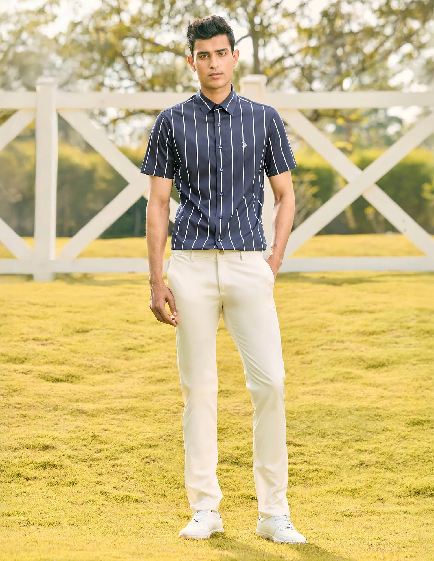 Pacho X Vertical Striped Tailored Fit Shirt - Image 3