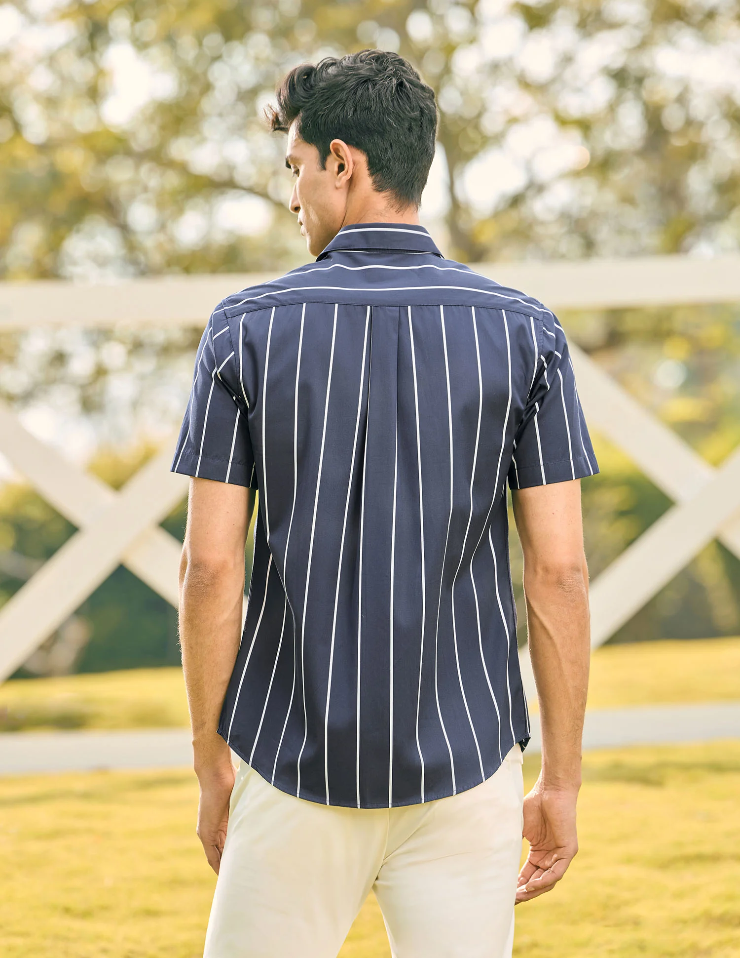 Pacho X Vertical Striped Tailored Fit Shirt - Image 5