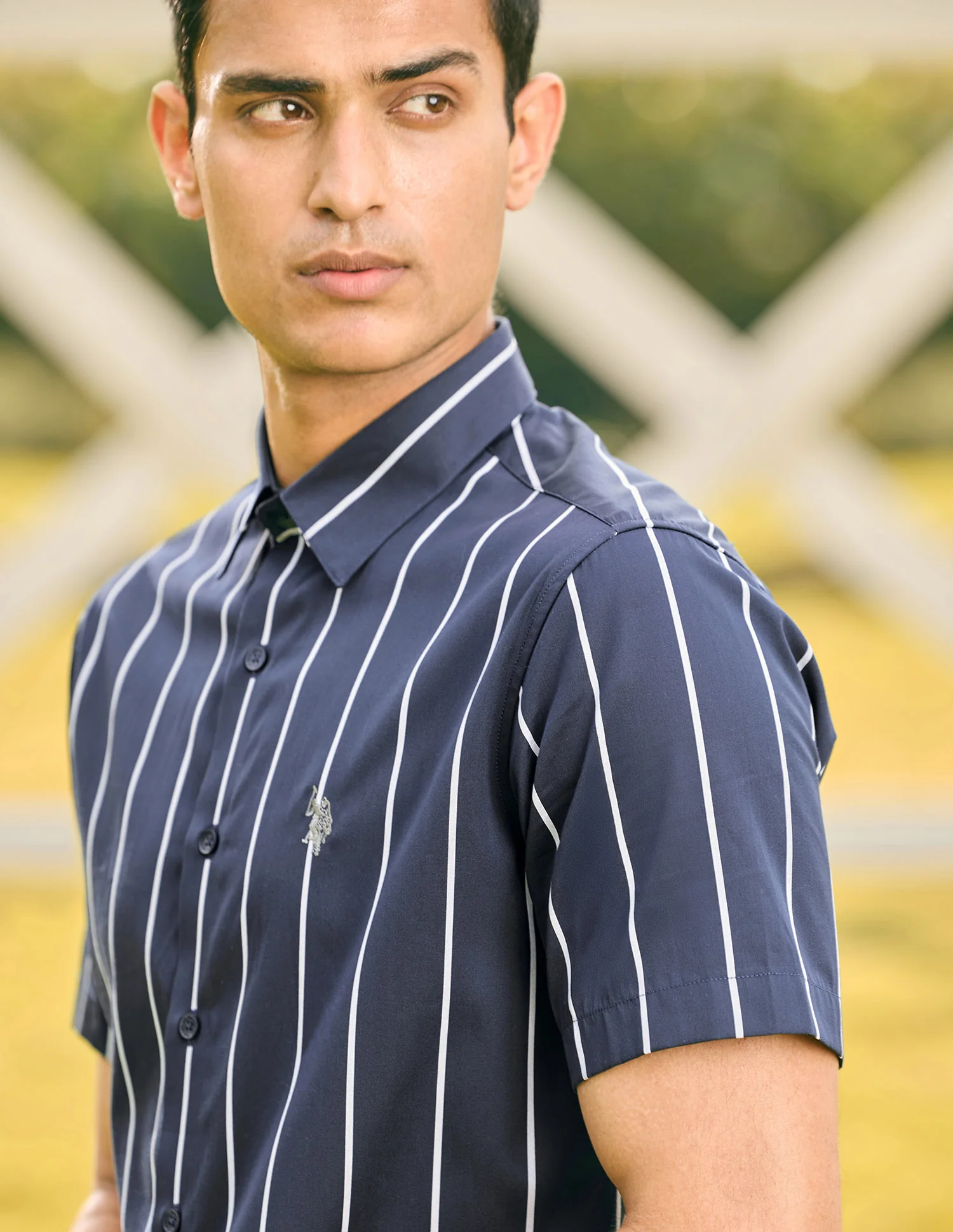 Pacho X Vertical Striped Tailored Fit Shirt - Image 6