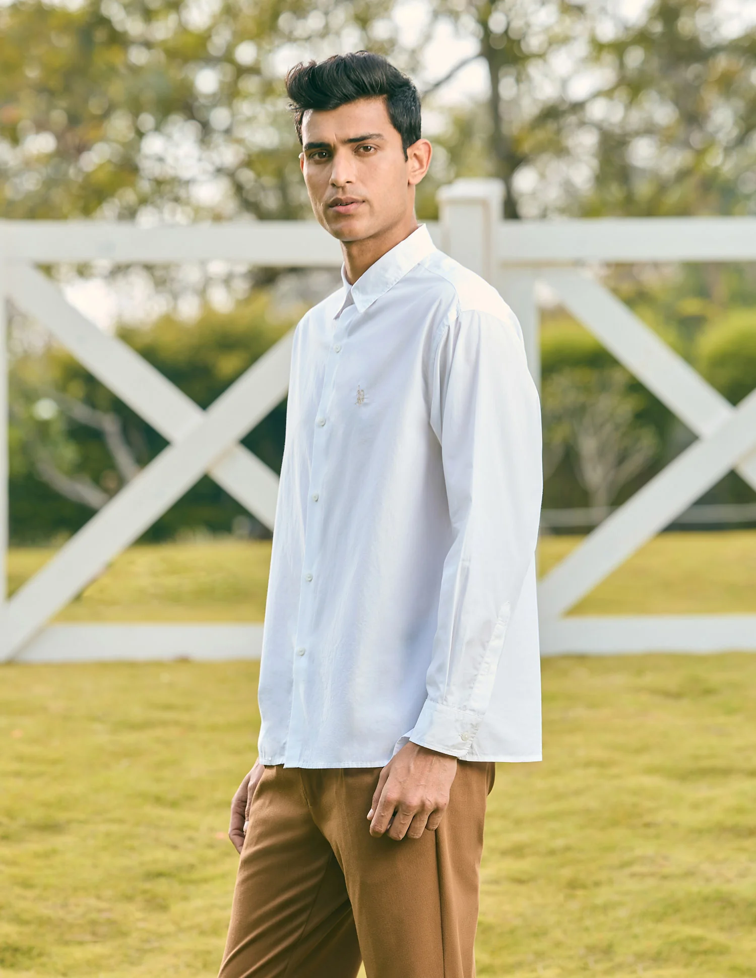 Pacho X Vertical Striped Tailored Fit Shirt - Image 4