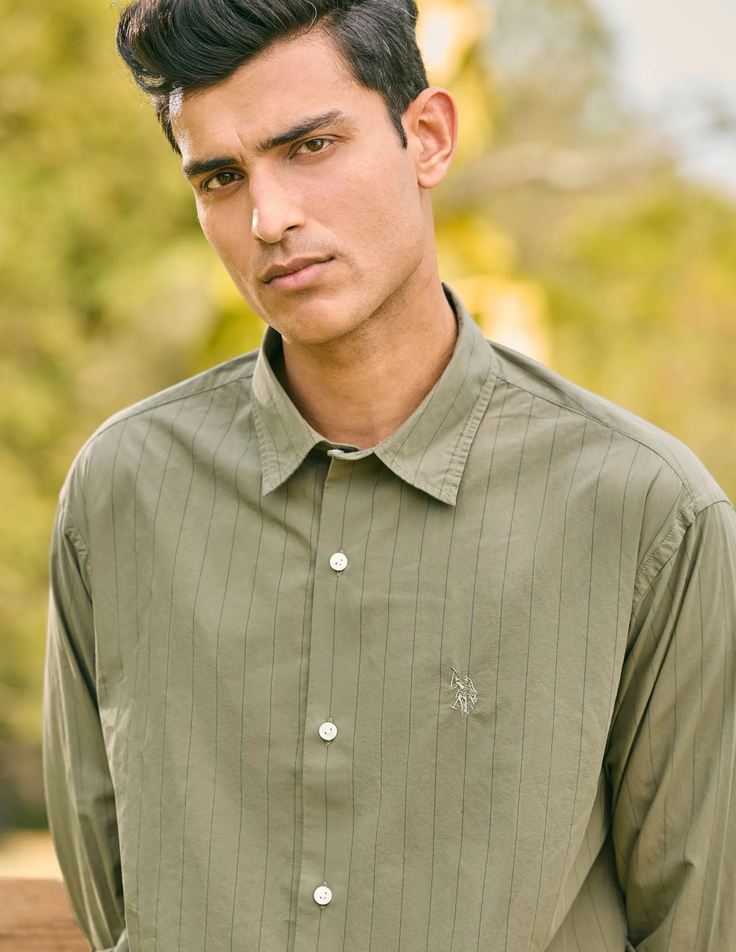 Pacho X Vertical Striped Tailored Fit Shirt - Image 6
