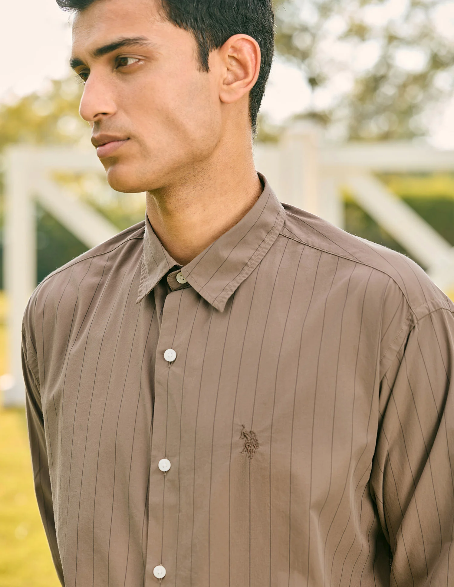 Pacho X Vertical Striped Tailored Fit Shirt - Image 7