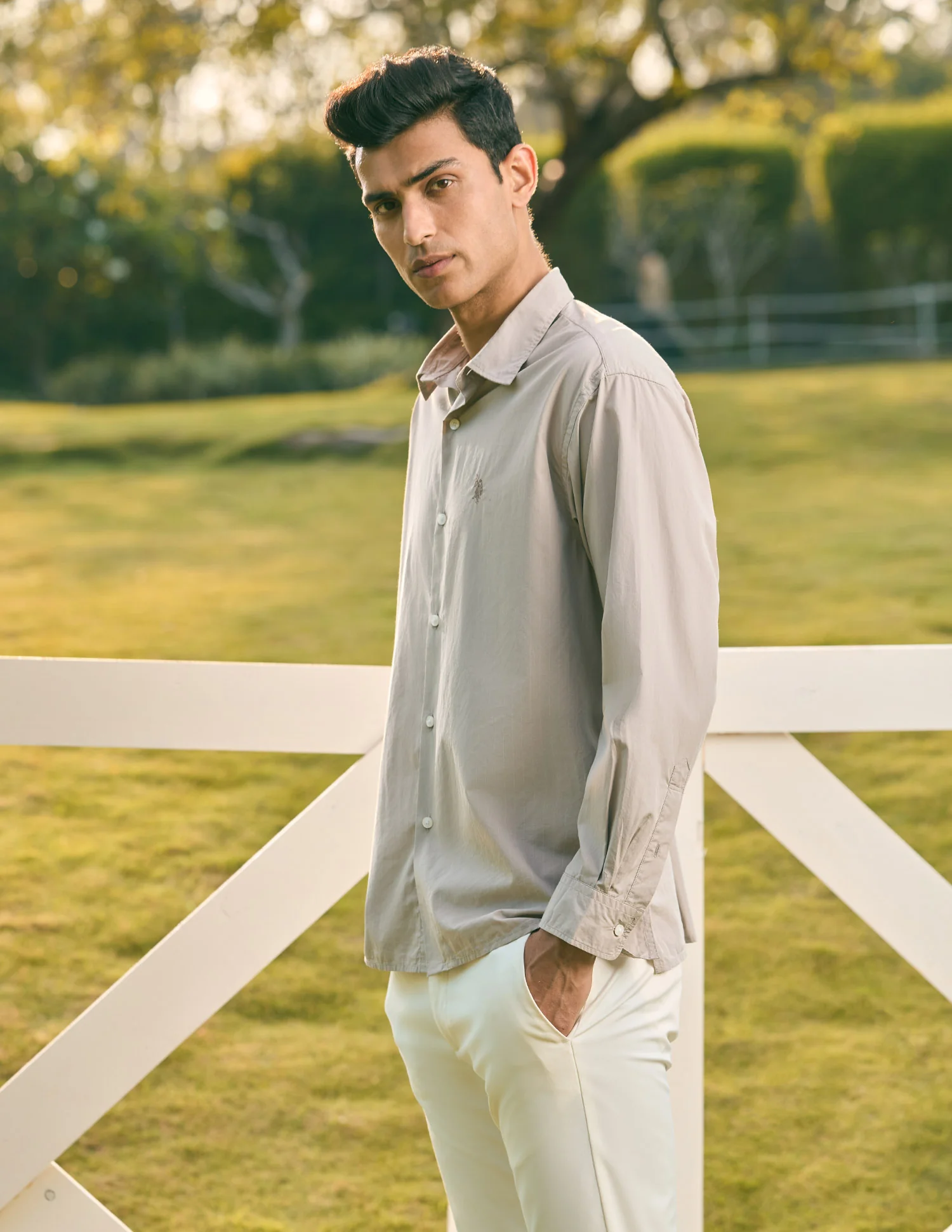 Pacho X Vertical Striped Tailored Fit Shirt - Image 4