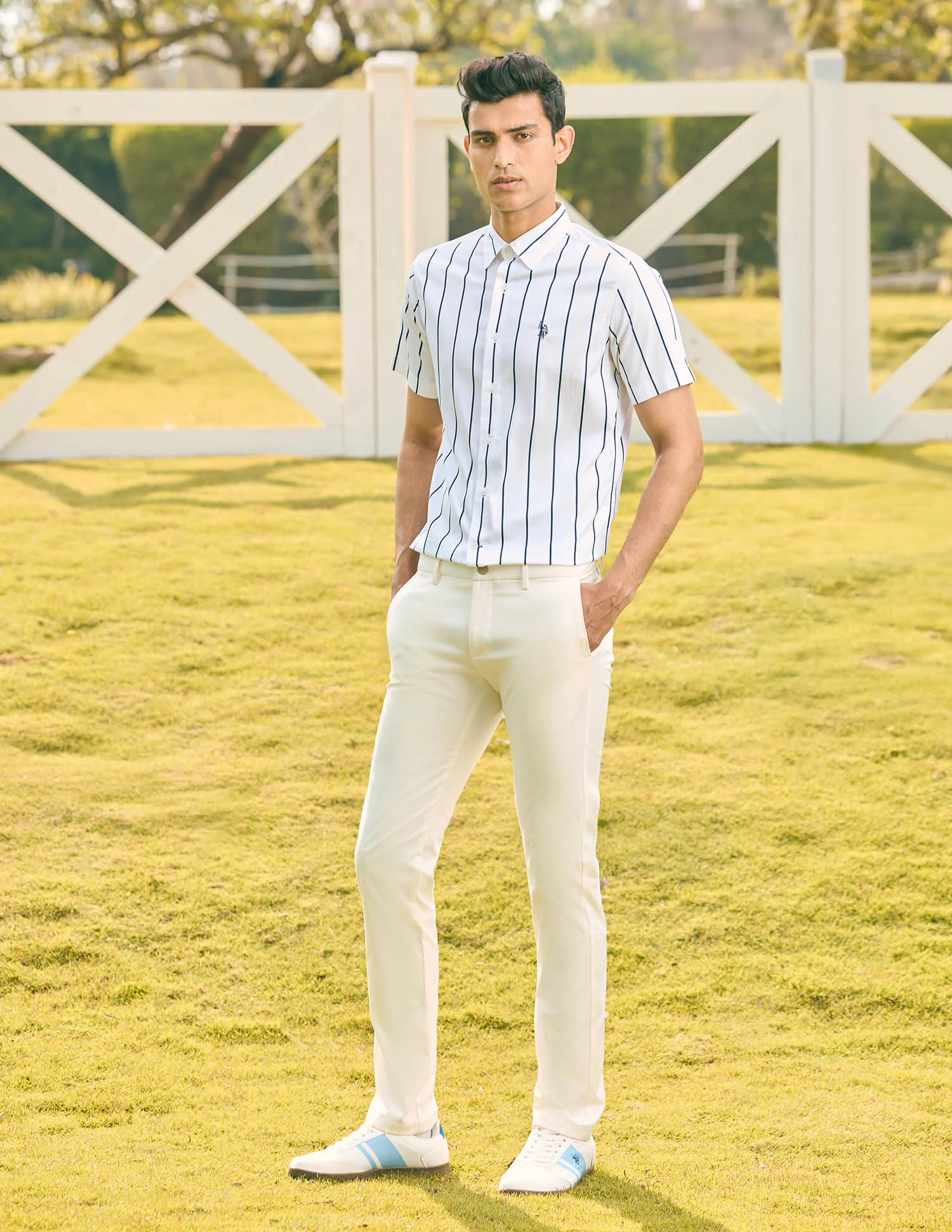 Pacho X Vertical Striped Tailored Fit Shirt - Image 3