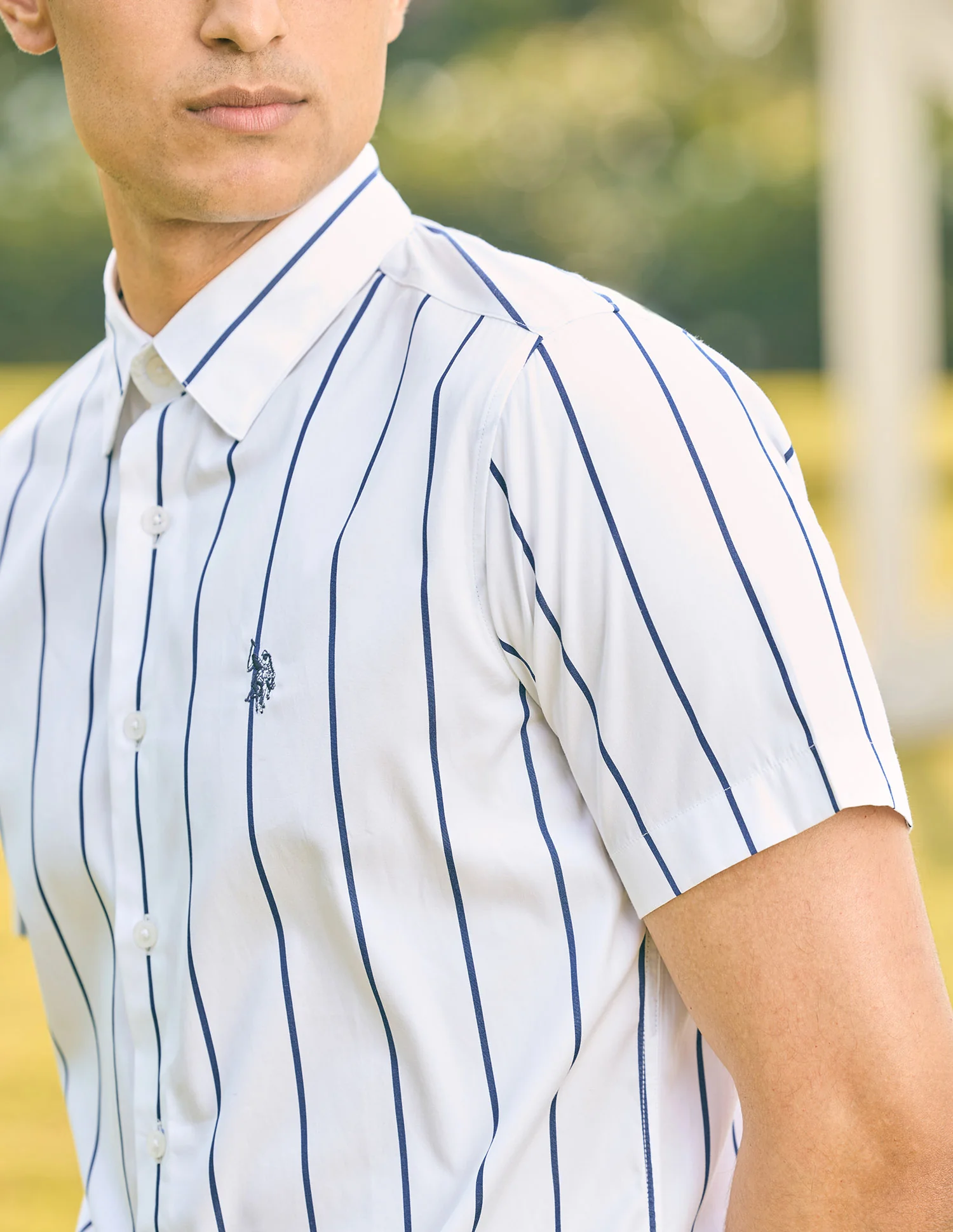 Pacho X Vertical Striped Tailored Fit Shirt - Image 7