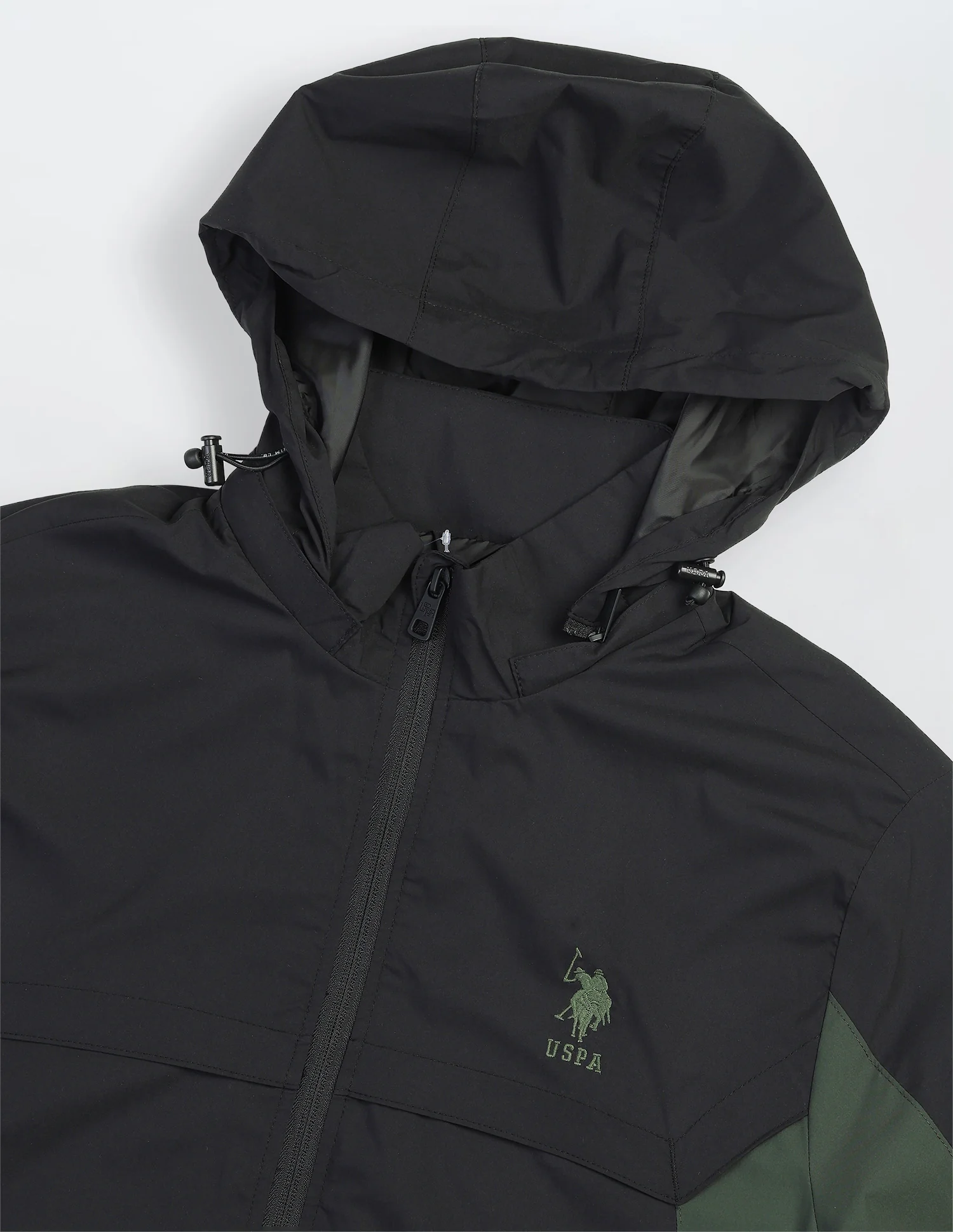 Packable Detachable Hood Colour Blocked Jacket - Image 2