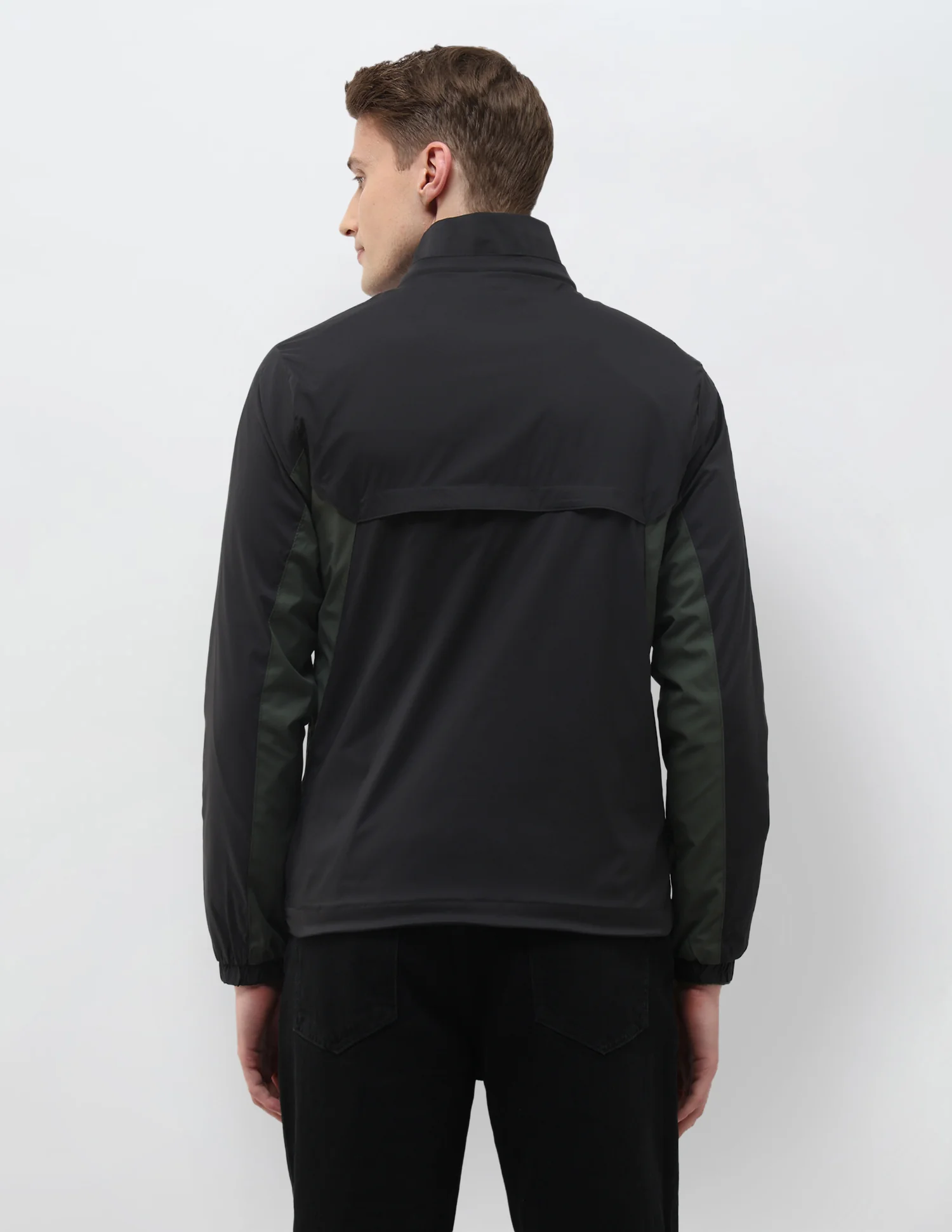 Packable Detachable Hood Colour Blocked Jacket - Image 5