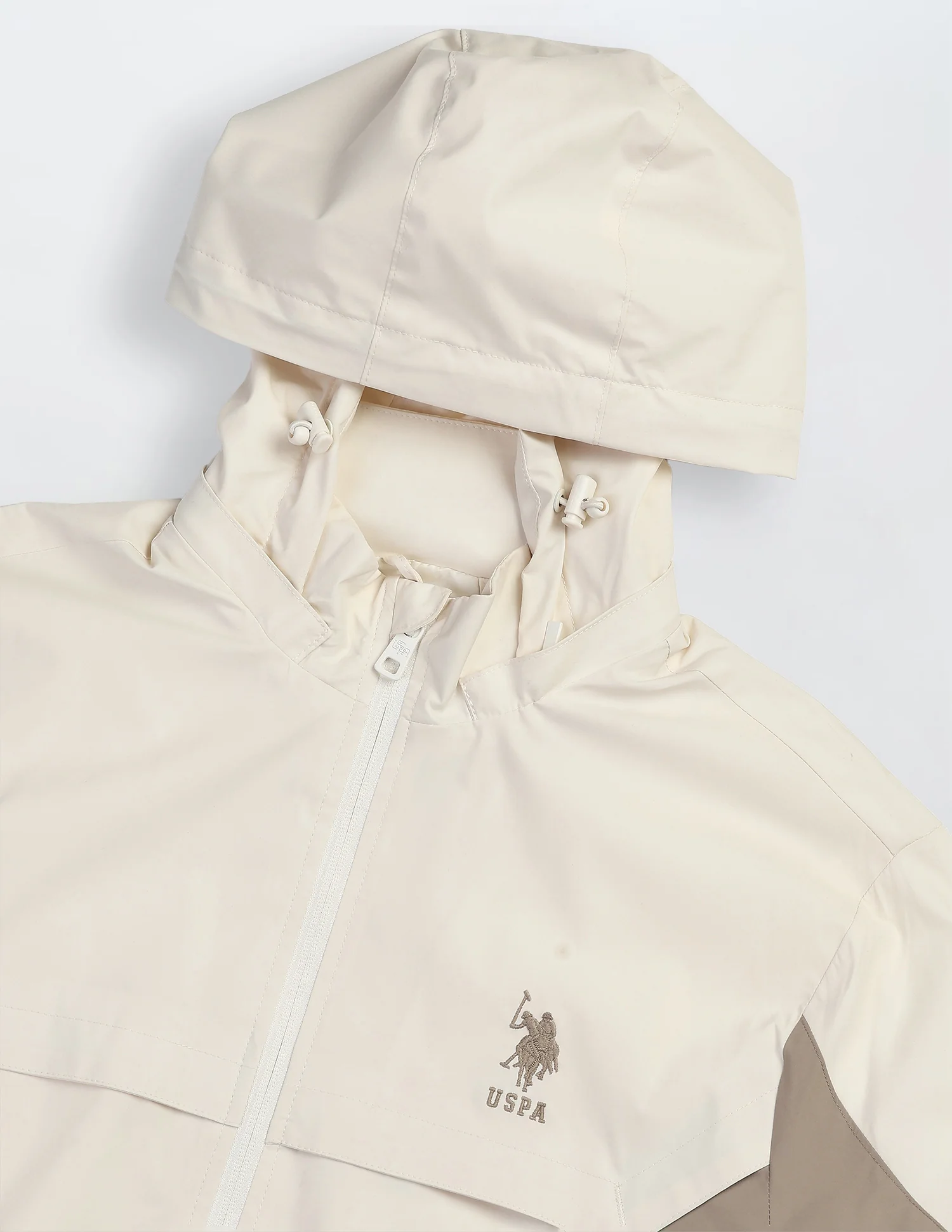 Packable Detachable Hood Colour Blocked Jacket - Image 2